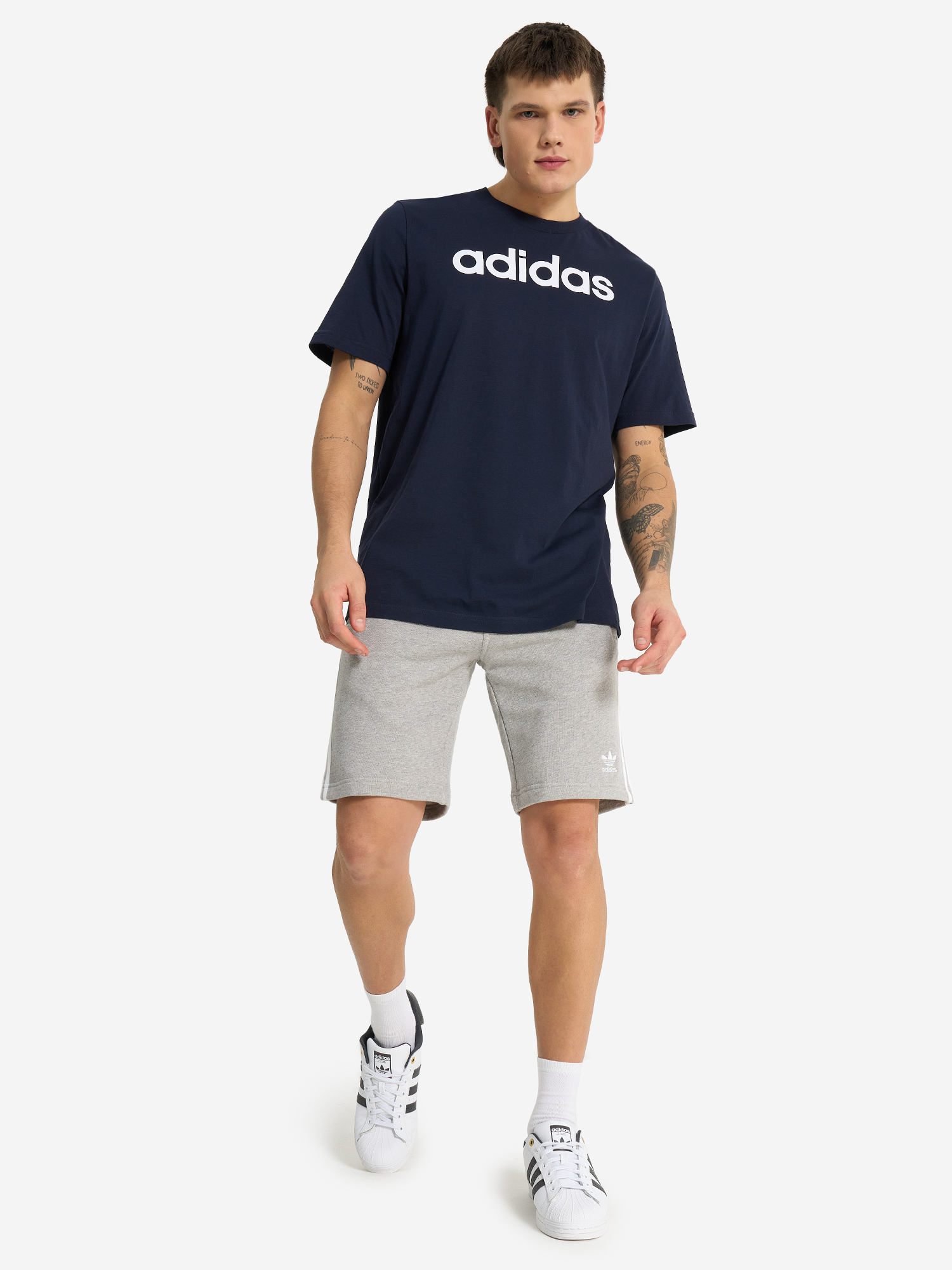 фото Футболка мужская adidas lin, синий