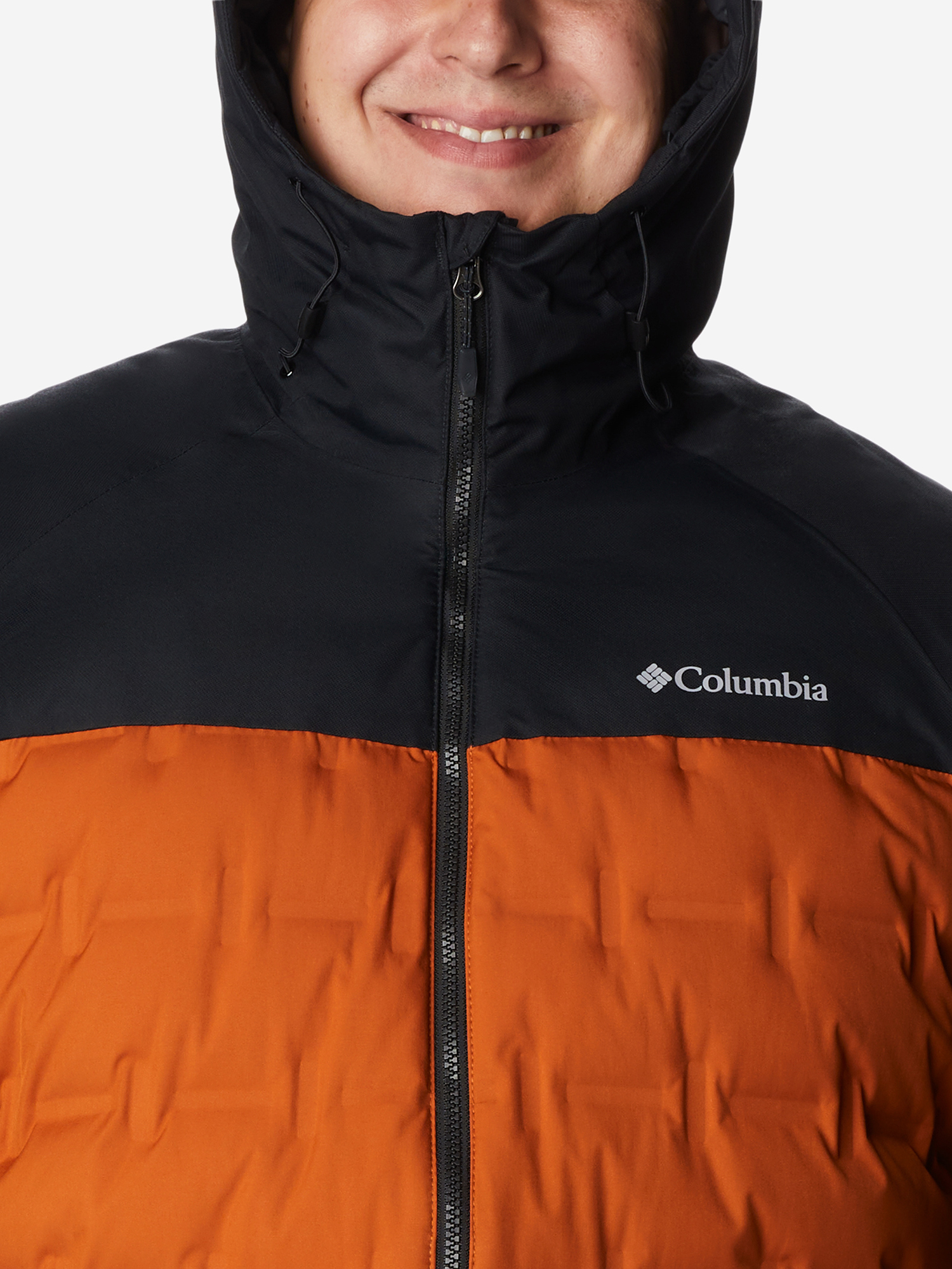 Пуховик мужской Columbia Grand Trek II Down Hooded Jacket, Plus Size, Оранжевый 2008292CLB-858, размер 64-66 - фото 5