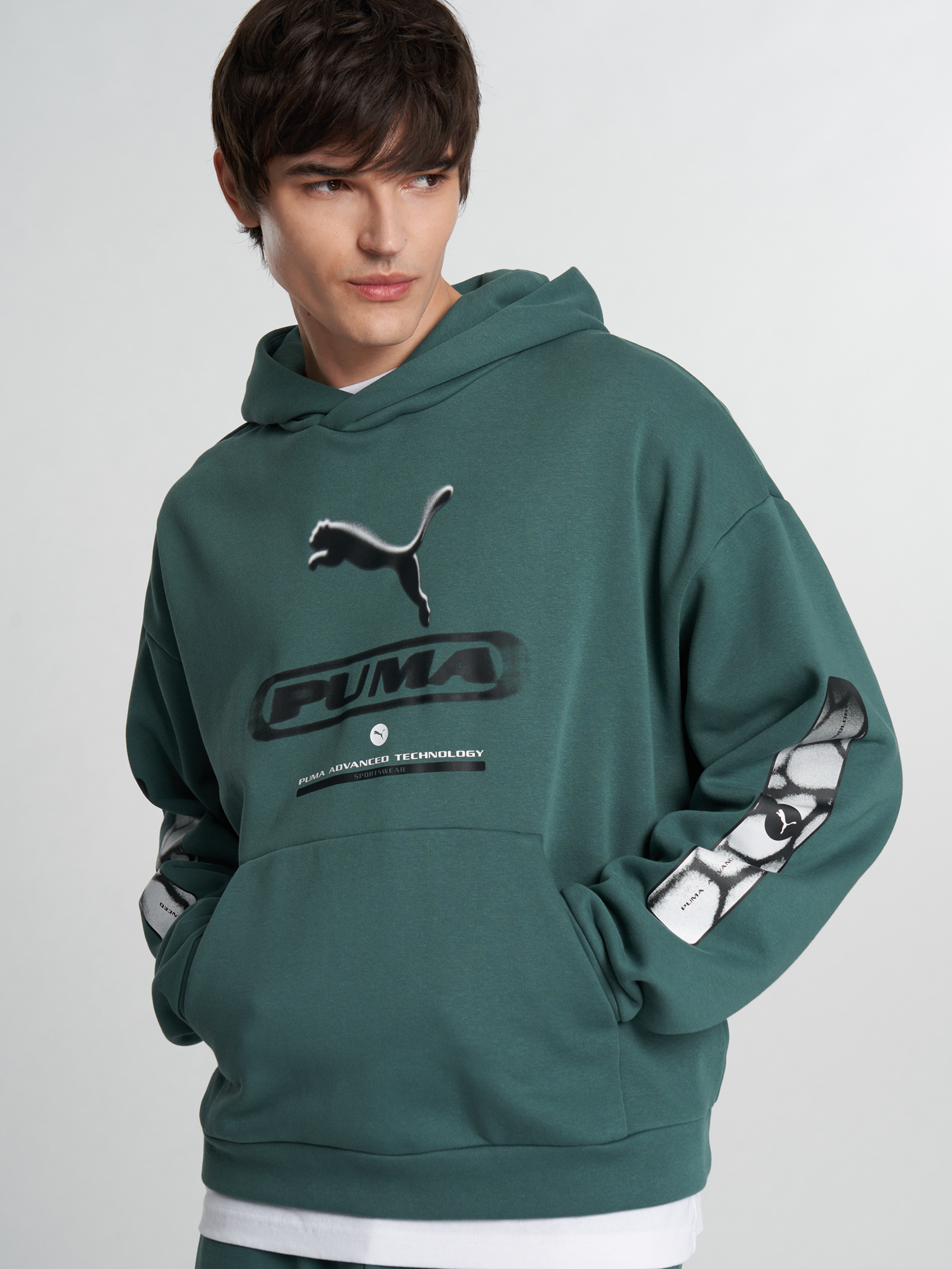 Худи мужское PUMA Sport, Зеленый