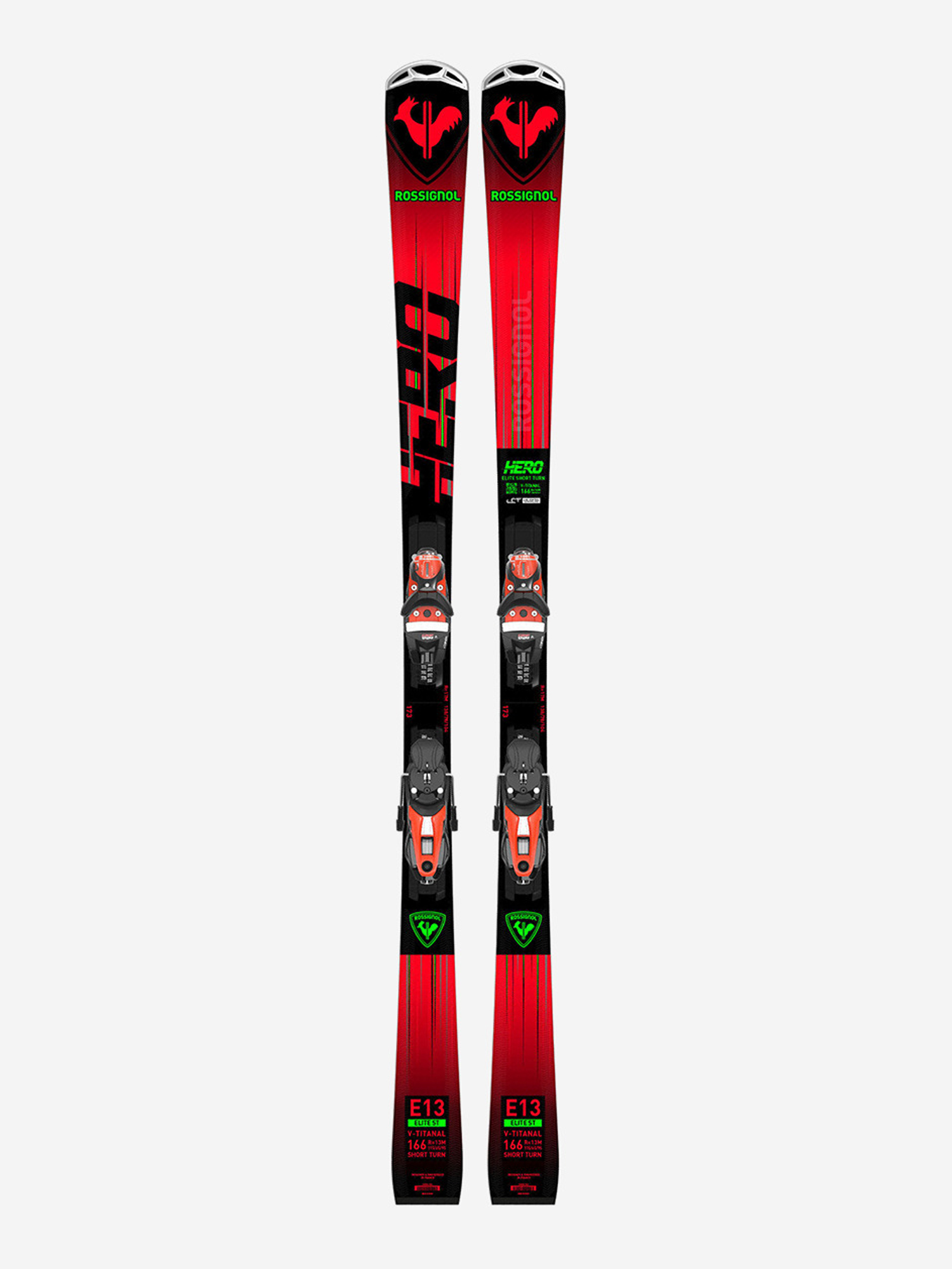 

Горные лыжи с креплениями Rossignol Hero Elite ST TI + NX 12 Konect GW 22/23, Красный