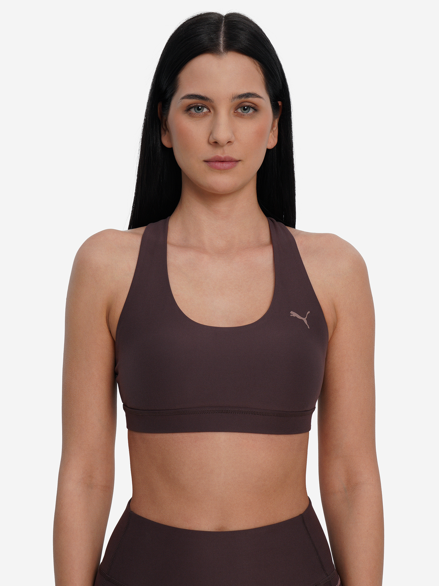 Топ бра спортивный PUMA Cloudspun, Коричневый 2