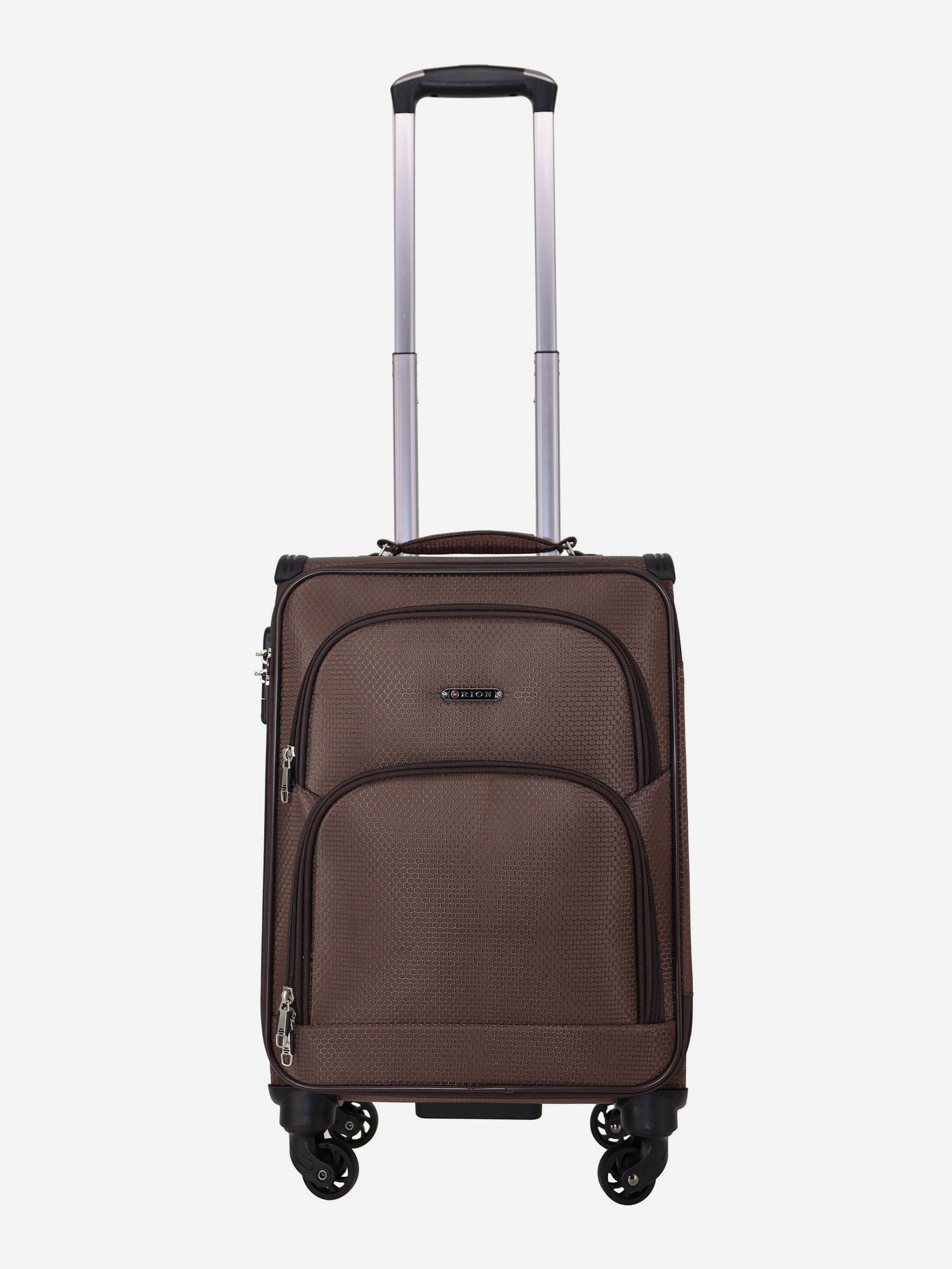 Изображение товара Чемодан Рион+ в коричневом цвете 35x20x55 см, водонепроницаемый легкий