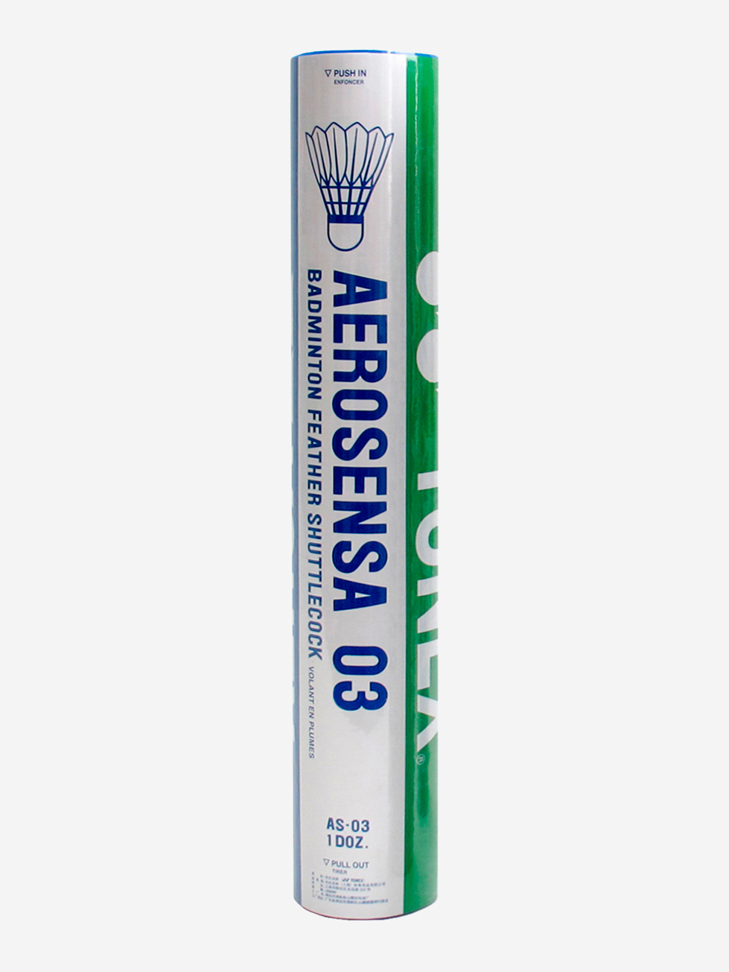 

Воланы перьевые Yonex Aerosensa AS-03, , 12шт., Белый