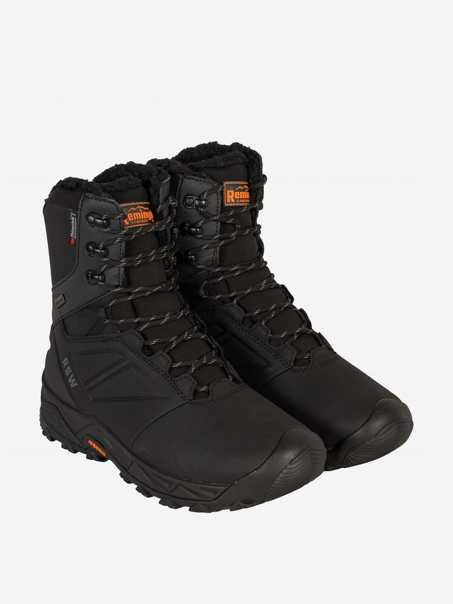 Ботинки Remington Ice Grip Boots Black 200g Thinsulate, Черный