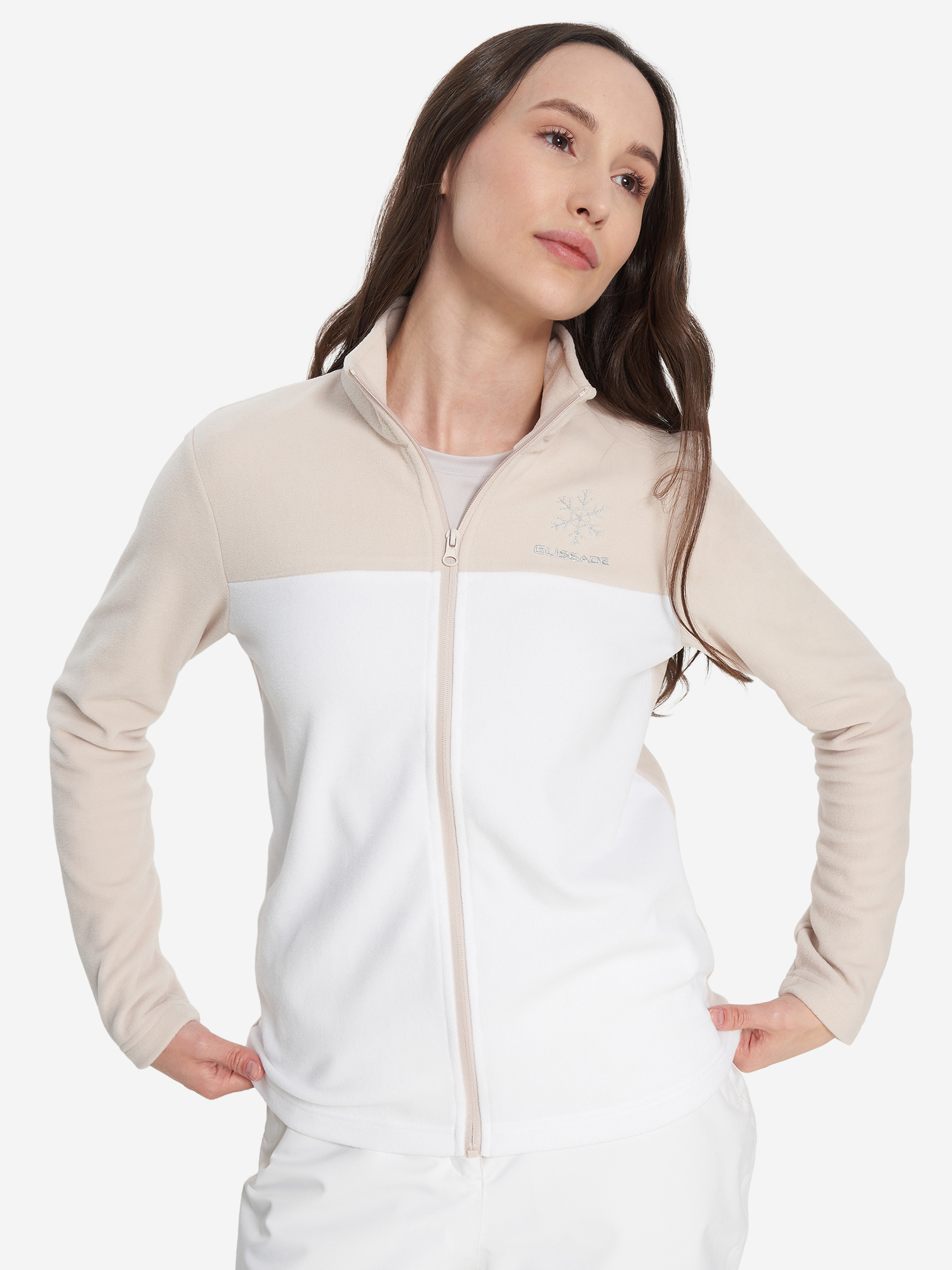 Джемпер флисовый Glissade, белый, арт. 138695gsd-wc