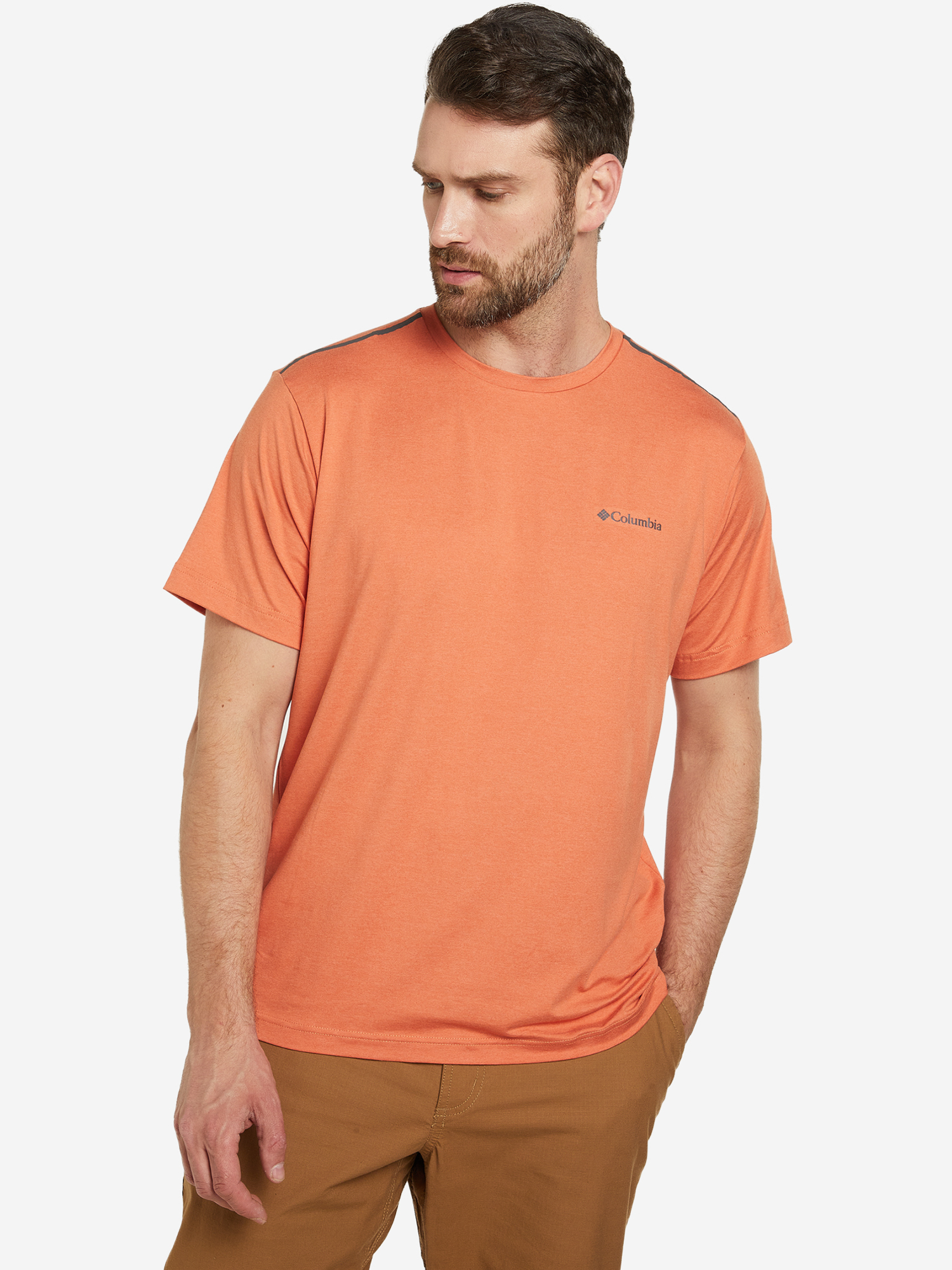 

Футболка мужская Columbia Tech Trail Crew Neck, Оранжевый
