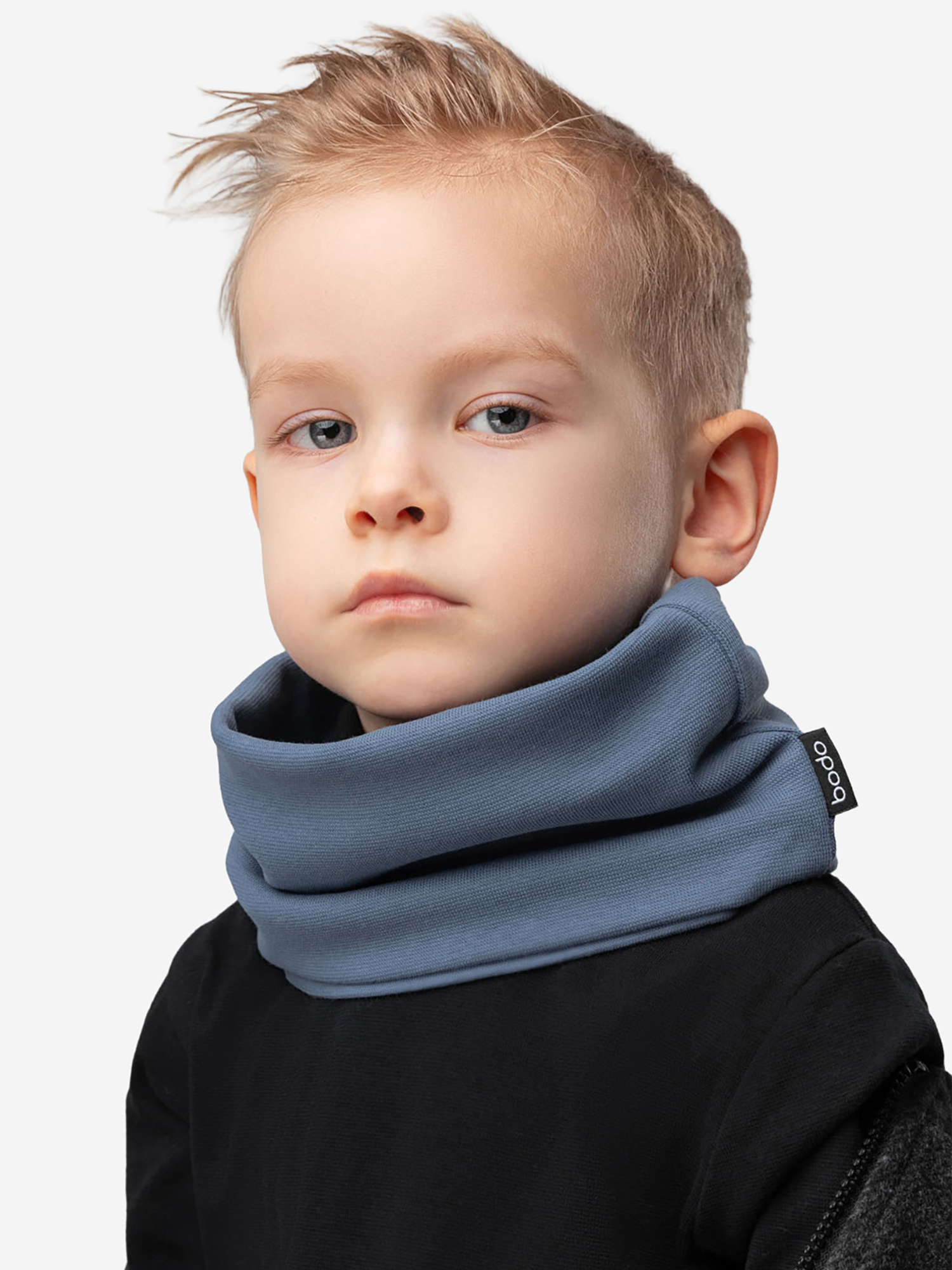 Изображение товара Стильный детский шарф снуд bodo из рибаны для зимы и демисезона