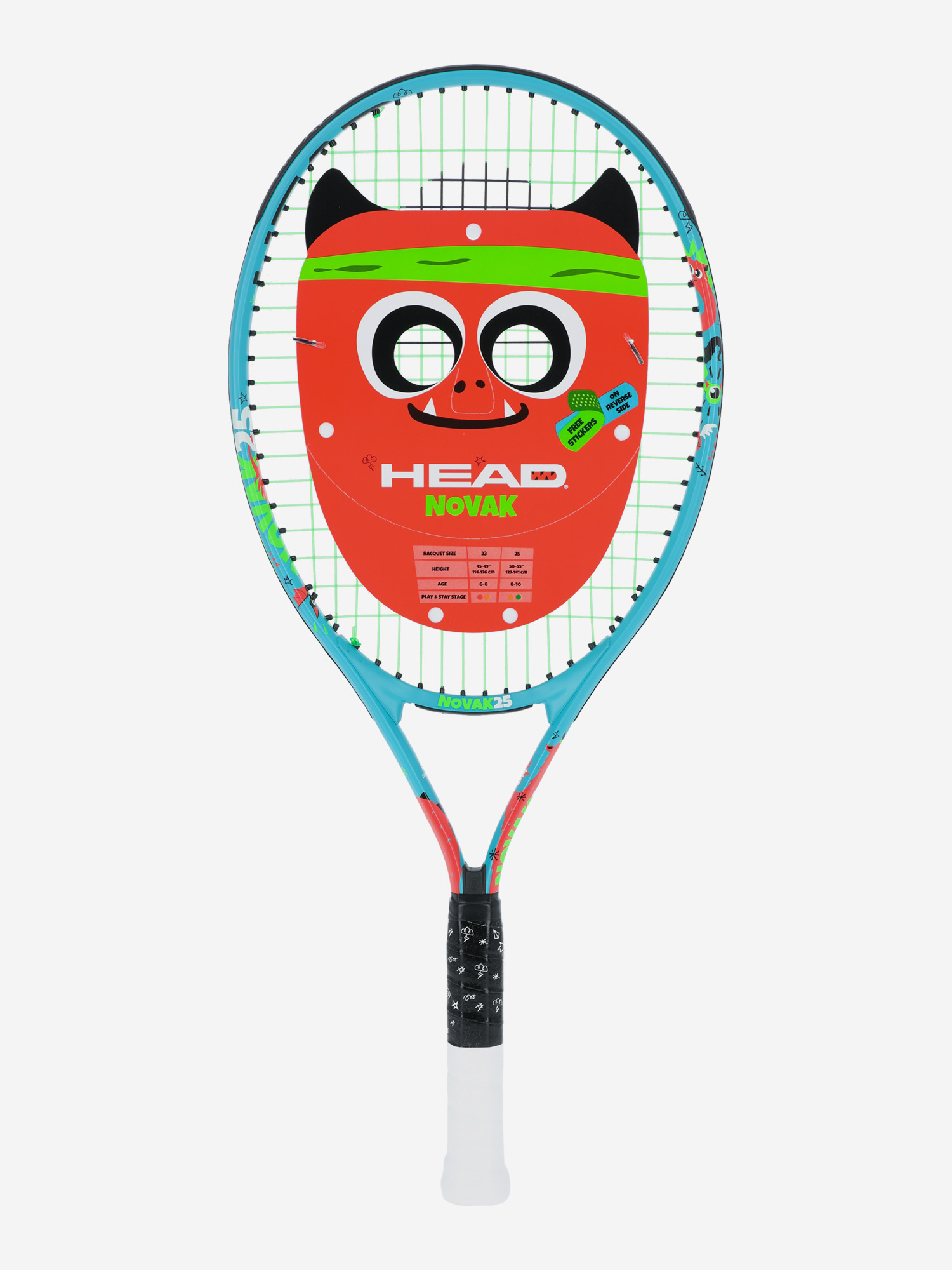 

Ракетка для большого тенниса детская Head Novak 25", Голубой