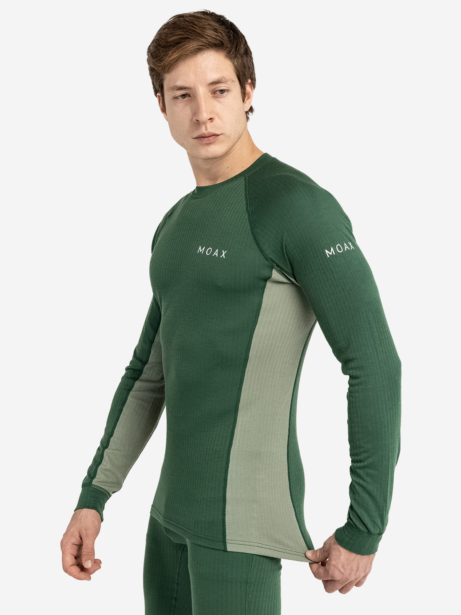 

Термобелье верх мужское Moaxsport Race, Зеленый