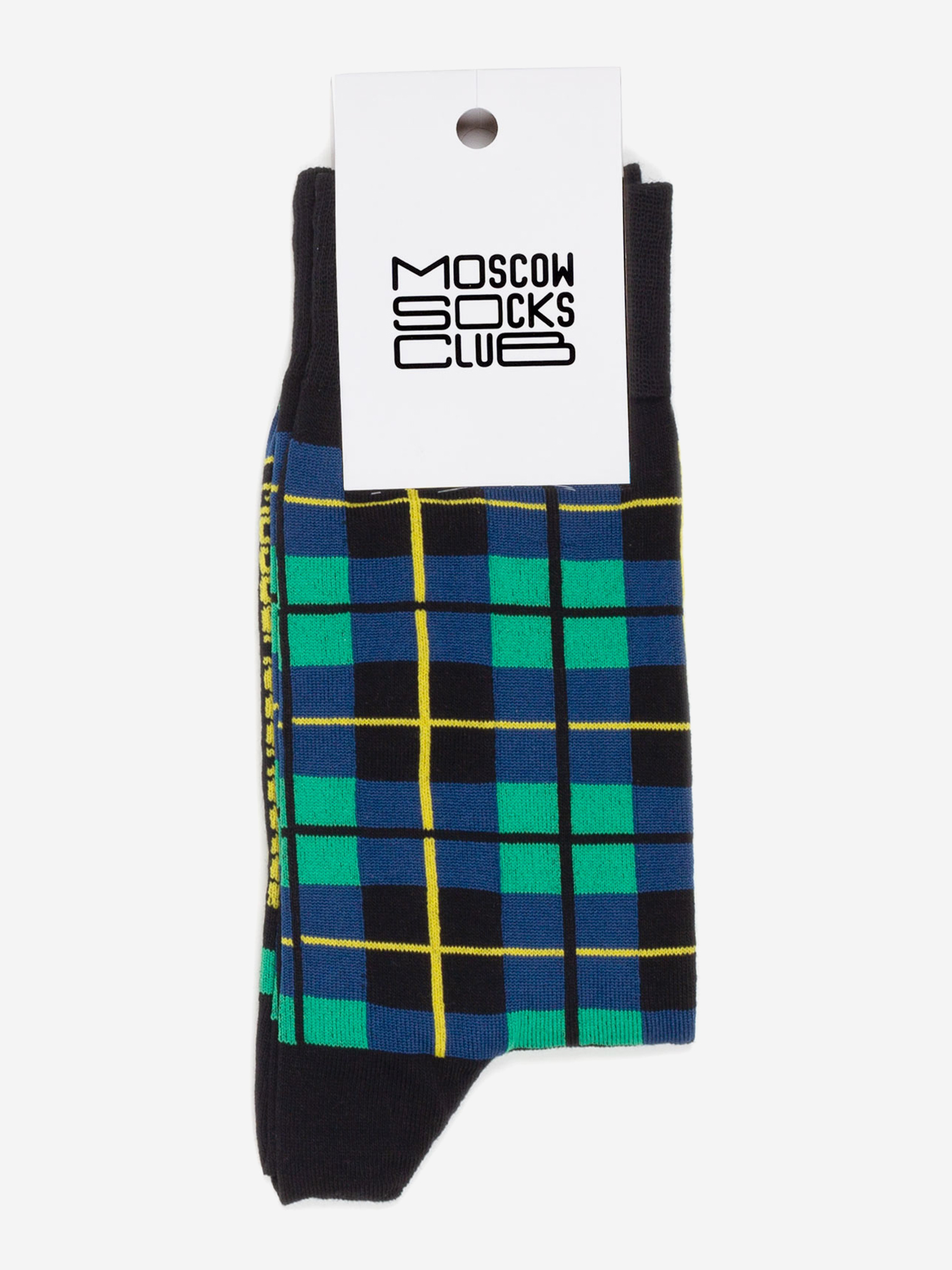 

Носки с рисунками Moscowsocksclub, Узоры, Тартан зеленые, Зеленый