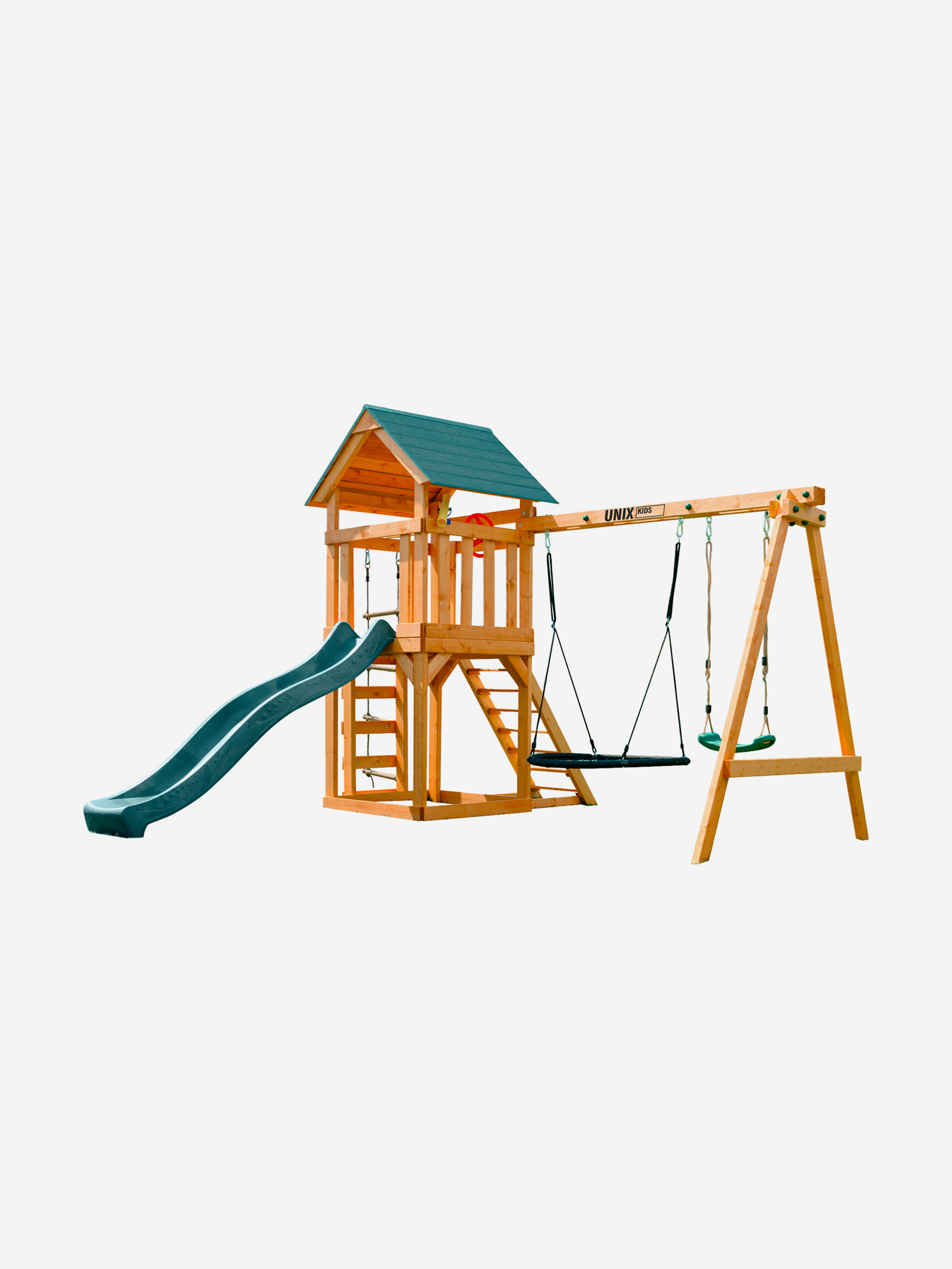 

Детский игровой комплекс UNIX Kids (6 in 1) Dark Green, Зеленый