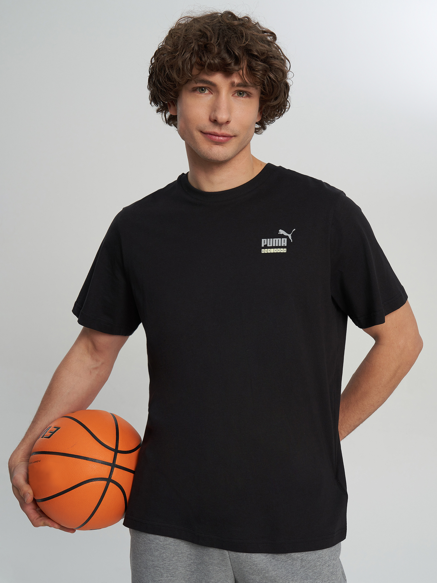 Изображение товара Мужская футболка PUMA с логотипом из хлопка