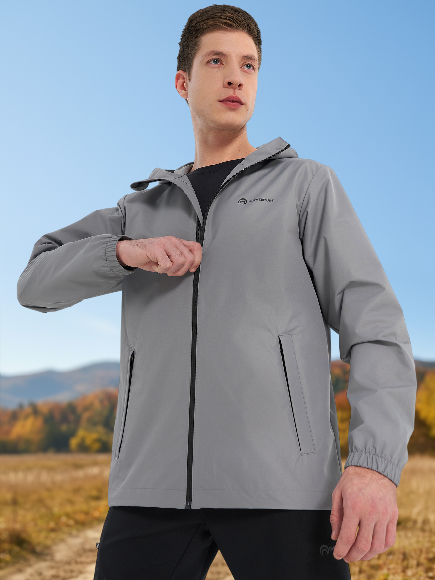 Изображение товара Ветровка мужская Outventure, Серый