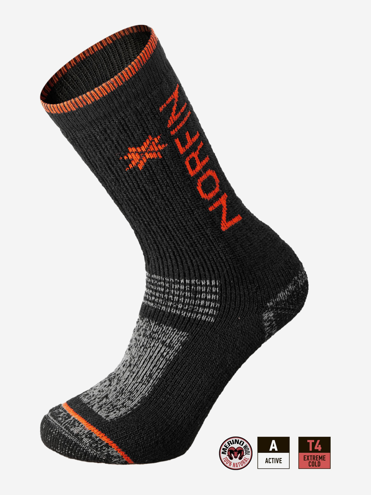 Изображение товара Термоноски Norfin T4A ARCTIC MERINO CREW для рыбалки и охоты зимние