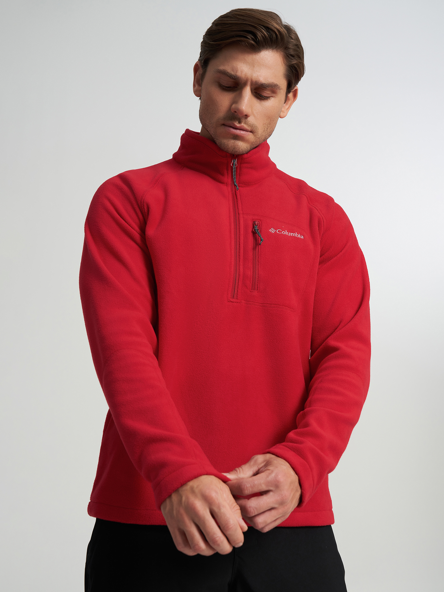Изображение товара Джемпер флисовый мужской Columbia Fast Trek III Half Zip Fleece, Красный