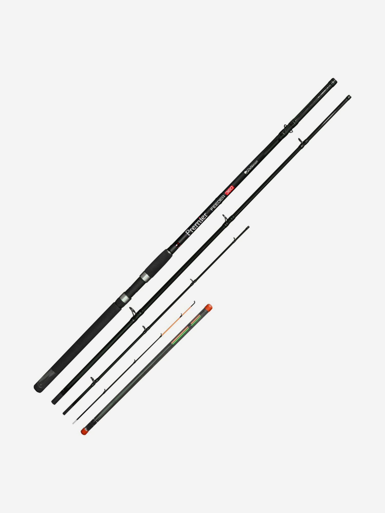 

Фидерное удилище для рыбалки Mottomo Premier Feeder 3.90m 120g, Черный