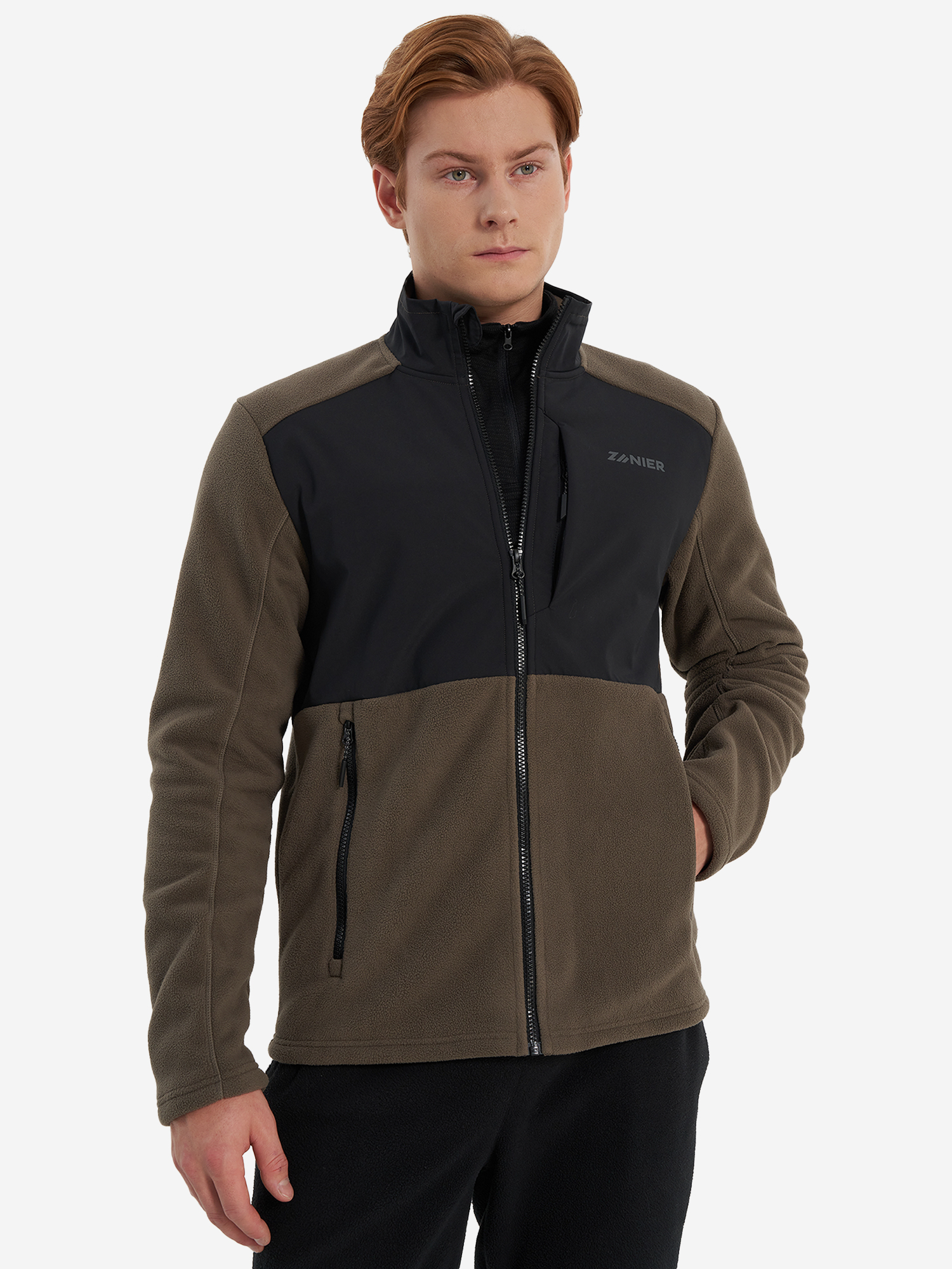 Джемпер флисовый Zanier, коричневый, арт. 137478z08-fb