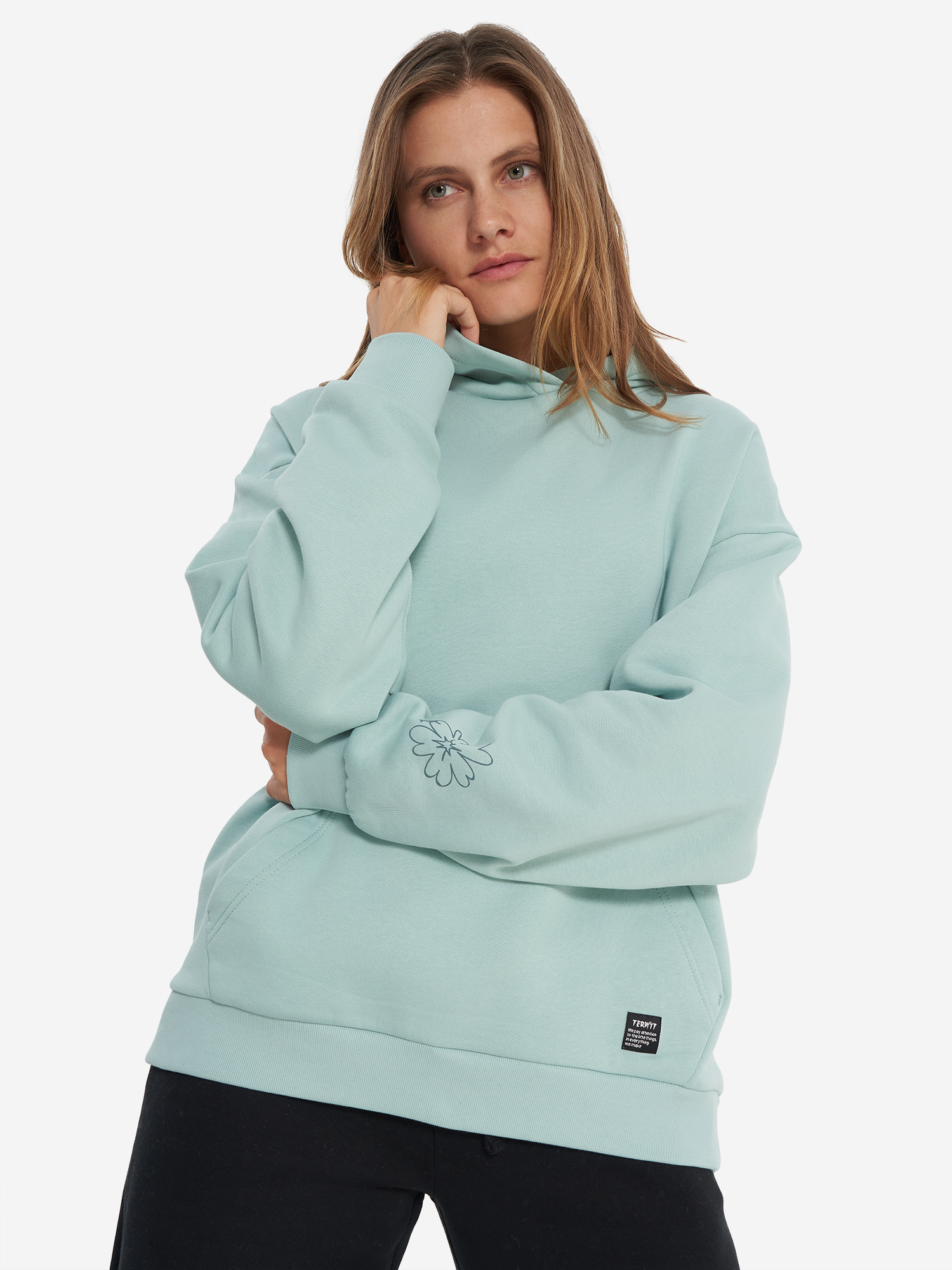 

Худи женское оверсайз Termit, Голубой