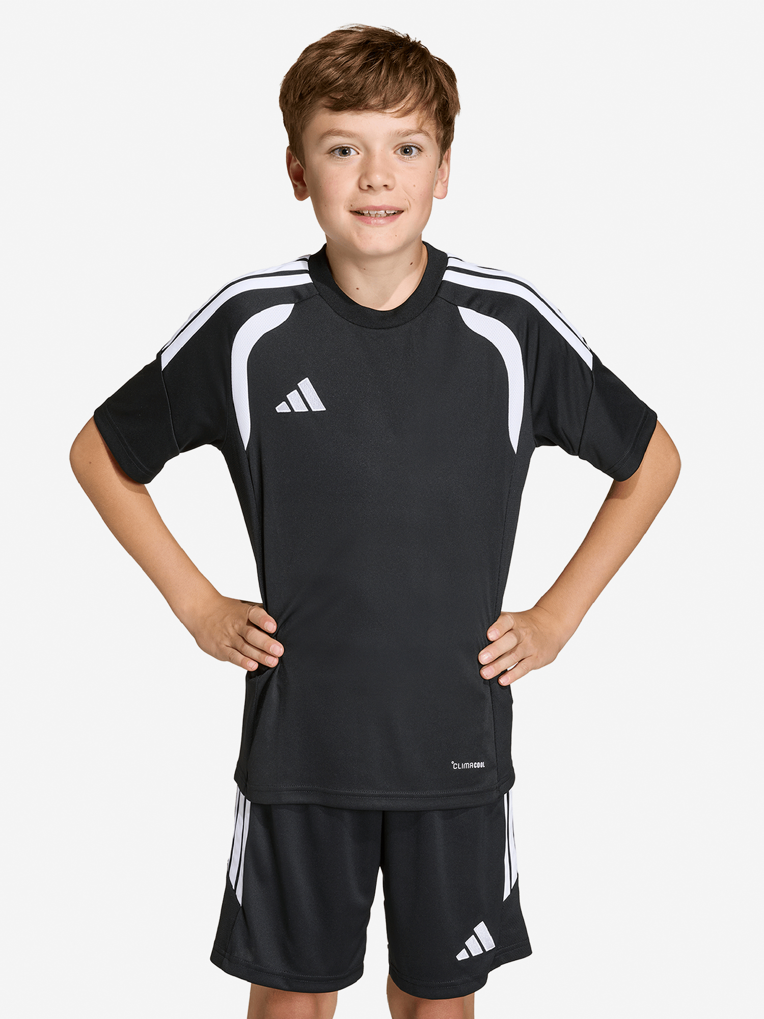 Изображение товара Футболка для мальчиков adidas с коротким рукавом и круглым вырезом