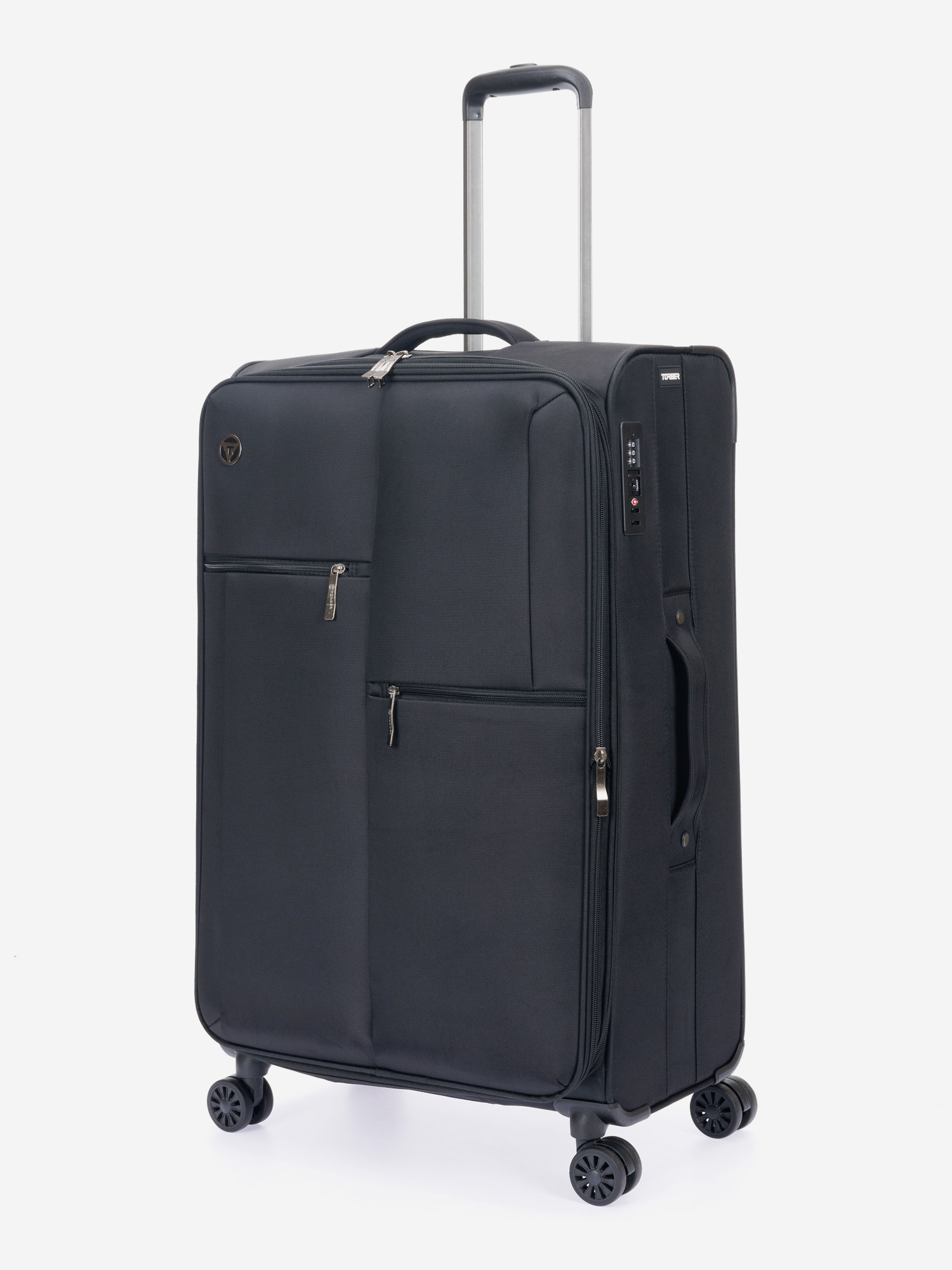 Изображение товара Большой чемодан на колесах TORBER Seyd черный для путешествий