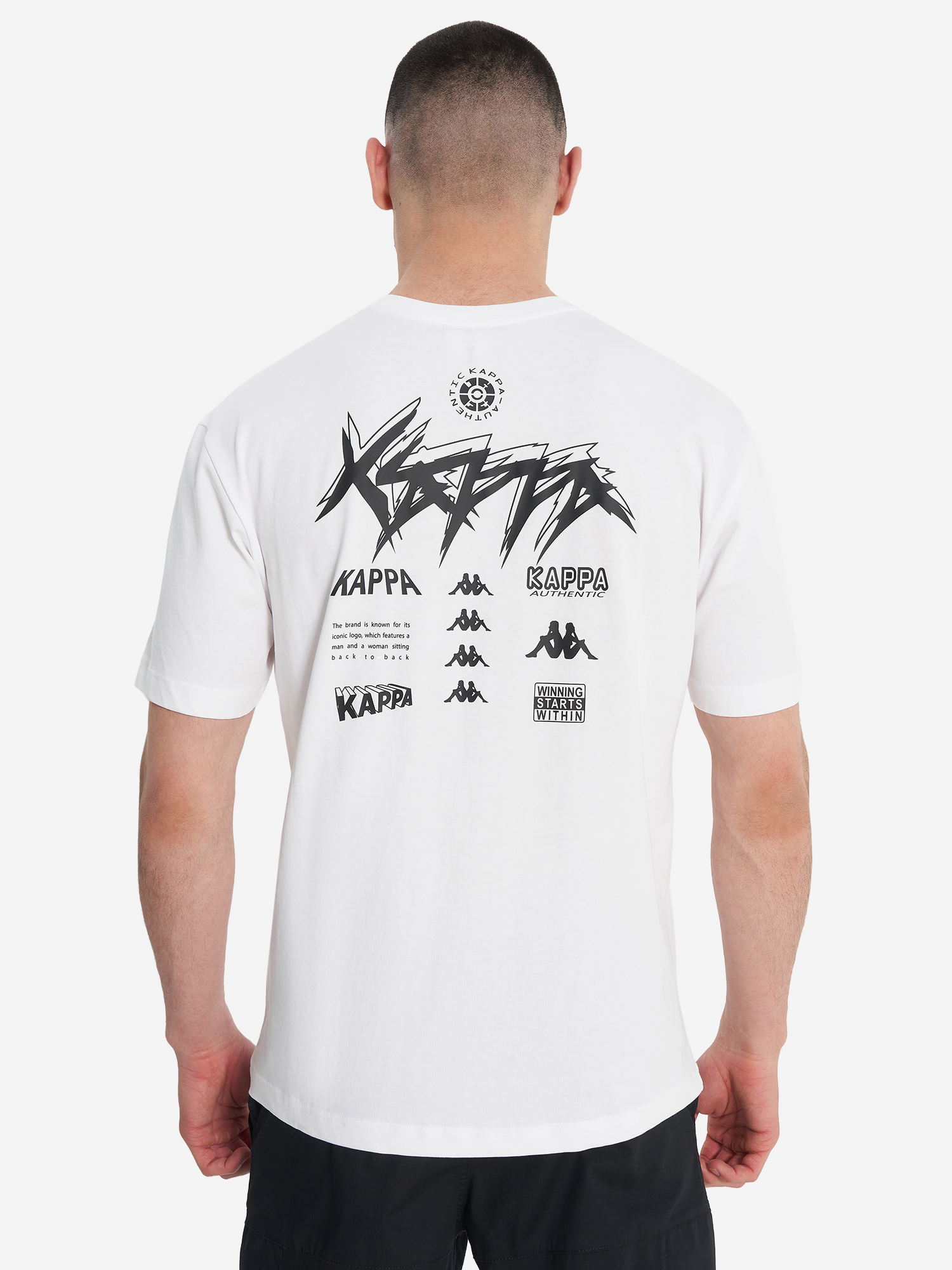 фото Футболка мужская kappa, белый