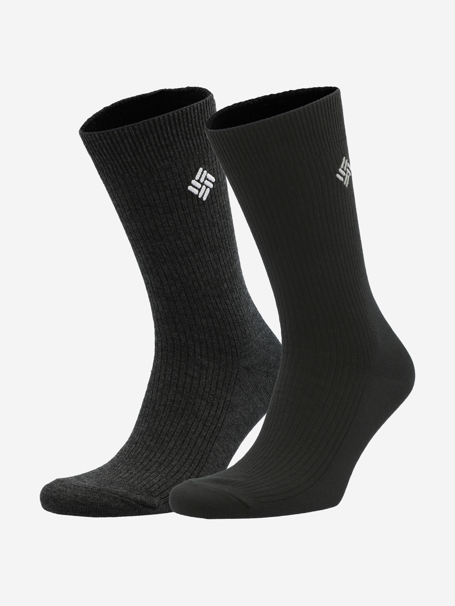 

Носки Columbia Ribbed crew DC, 2 пары, Черный