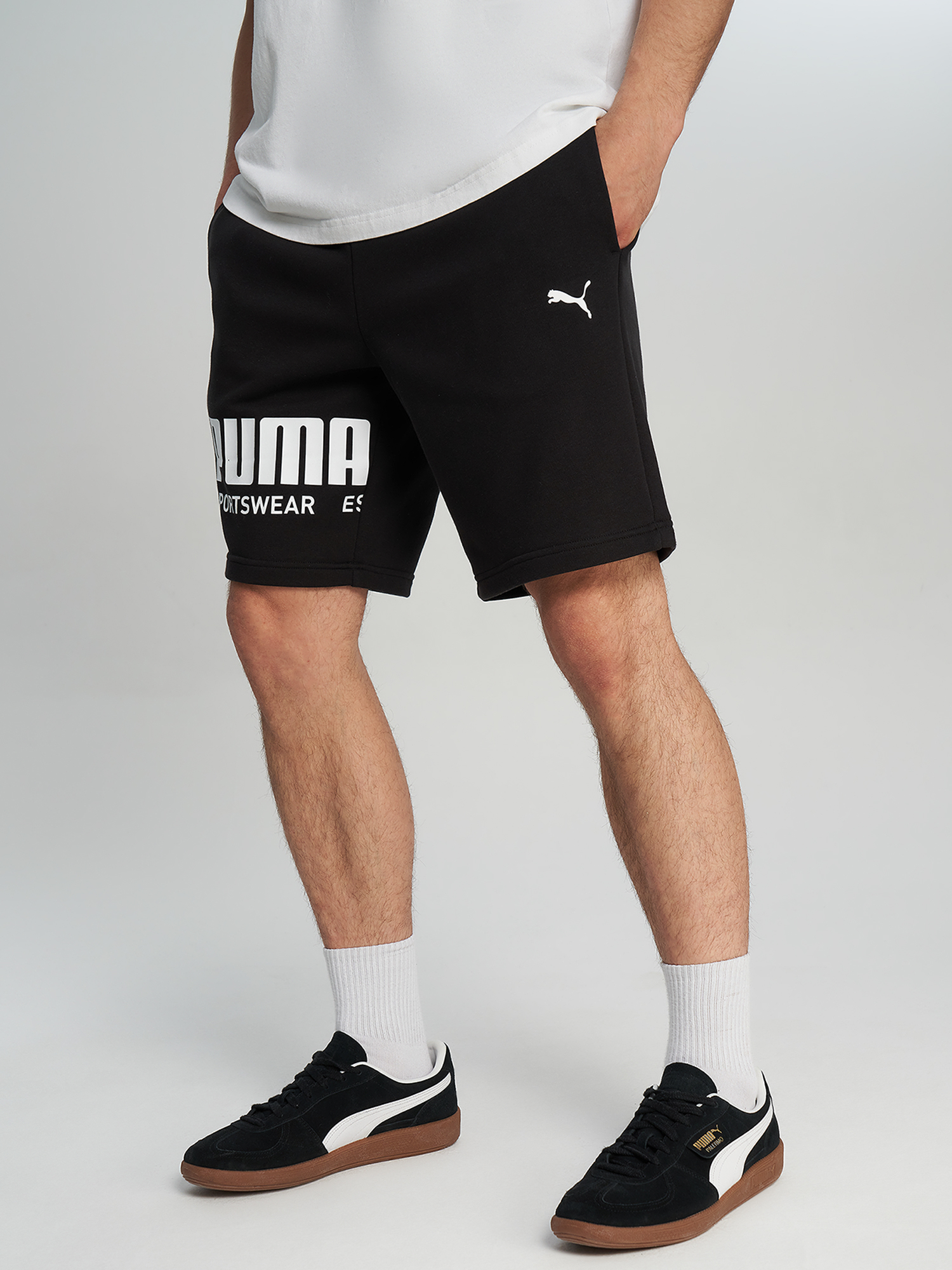 Изображение товара Мужские шорты PUMA для спорта и отдыха лето прямой покрой средняя длина