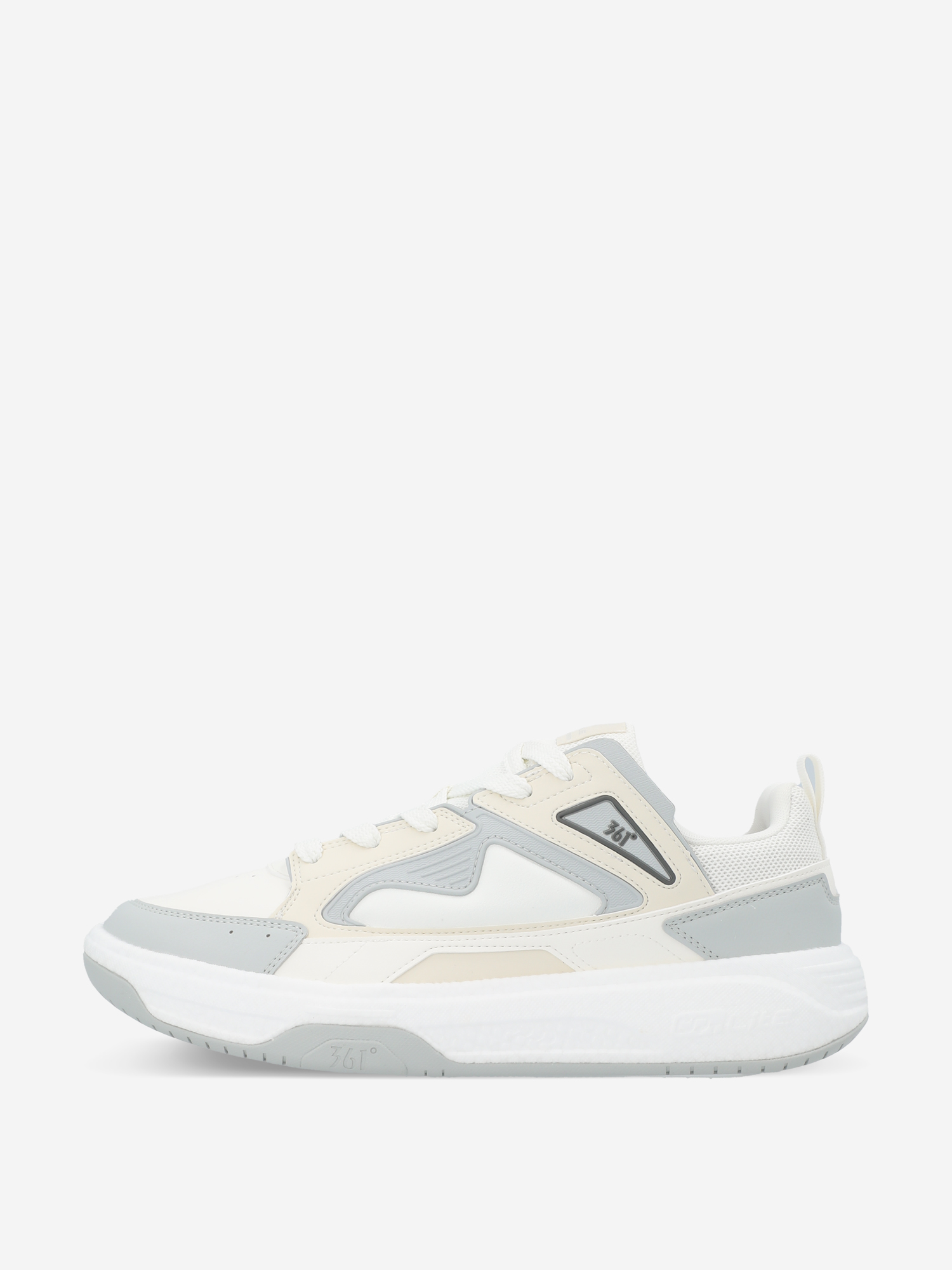 Изображение товара Мужские кеды 361° Genesis Белый/светло-серый/светло-бежевый спортивные демисезонные