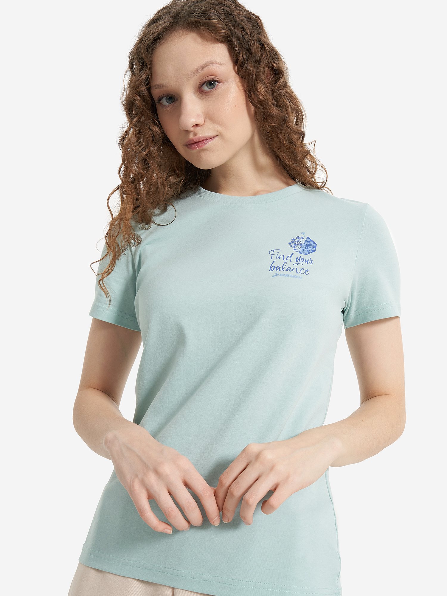 Футболка женская Demix, голубой, арт. 132953dmx-n0