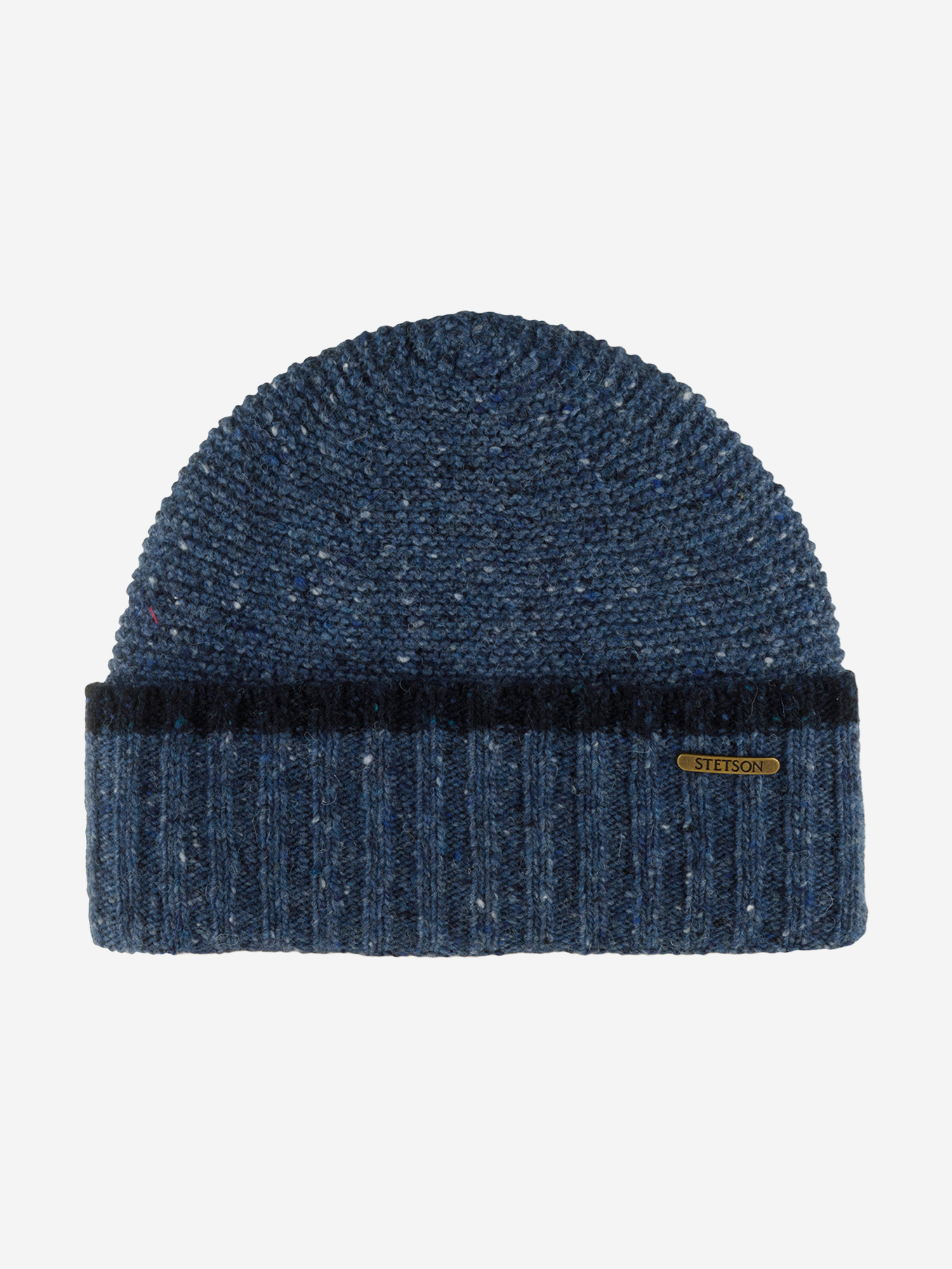 Изображение товара Шапка с отворотом STETSON 8599391 BEANIE DONEGAL WOOL, Синий / серый