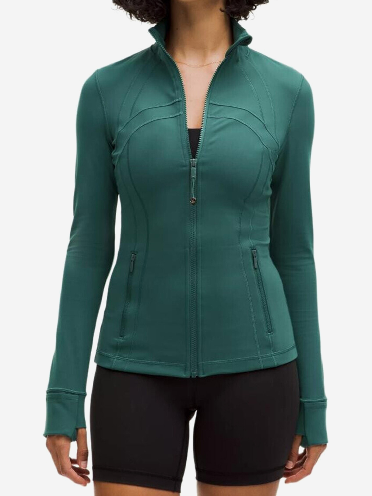 Изображение товара Женская спортивная куртка Lululemon Define Jacket, зелёная, демисезонная