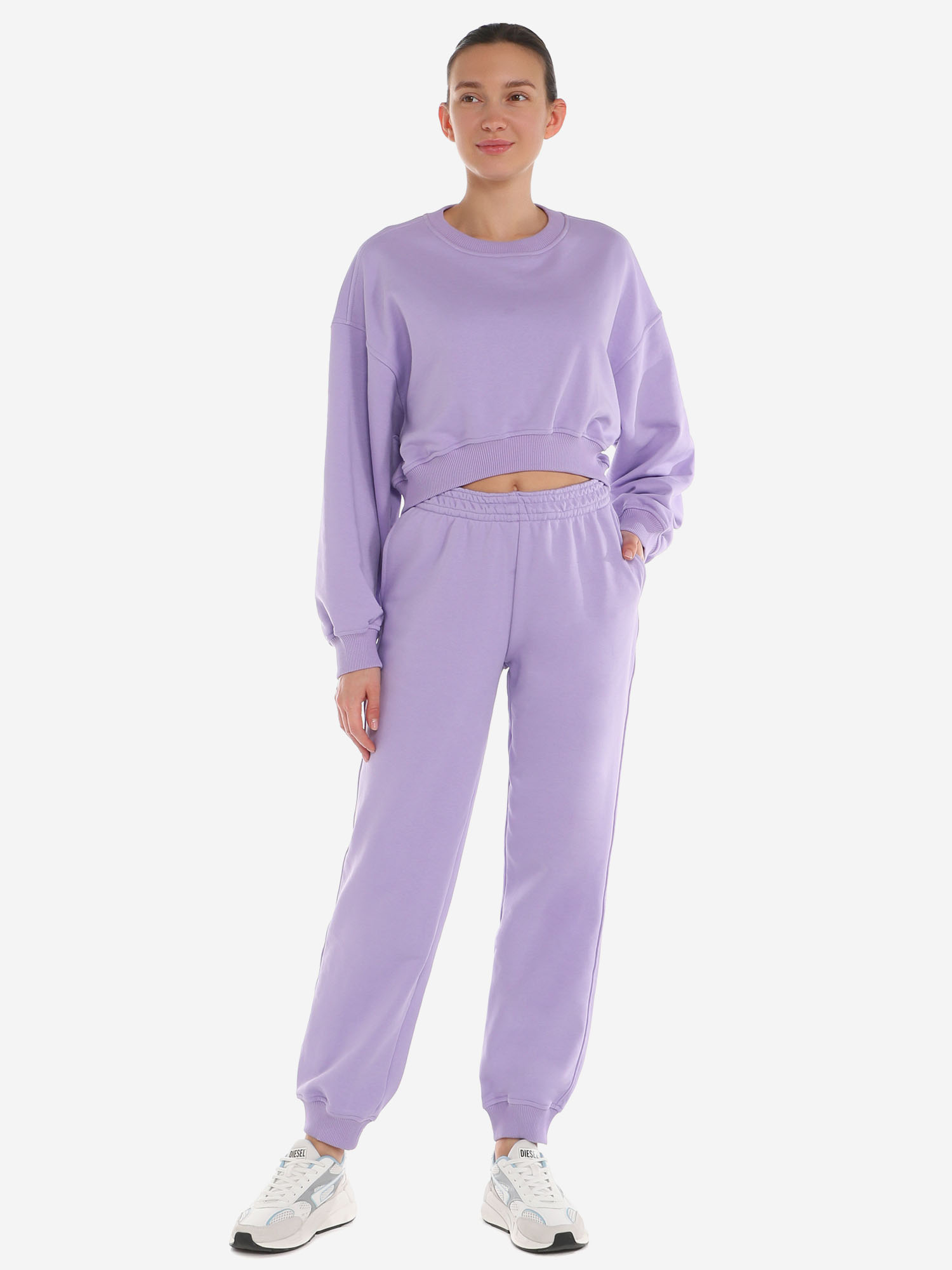 Спортивный костюм (джоггеры и свишот) женский CALZETTI, Фиолетовый