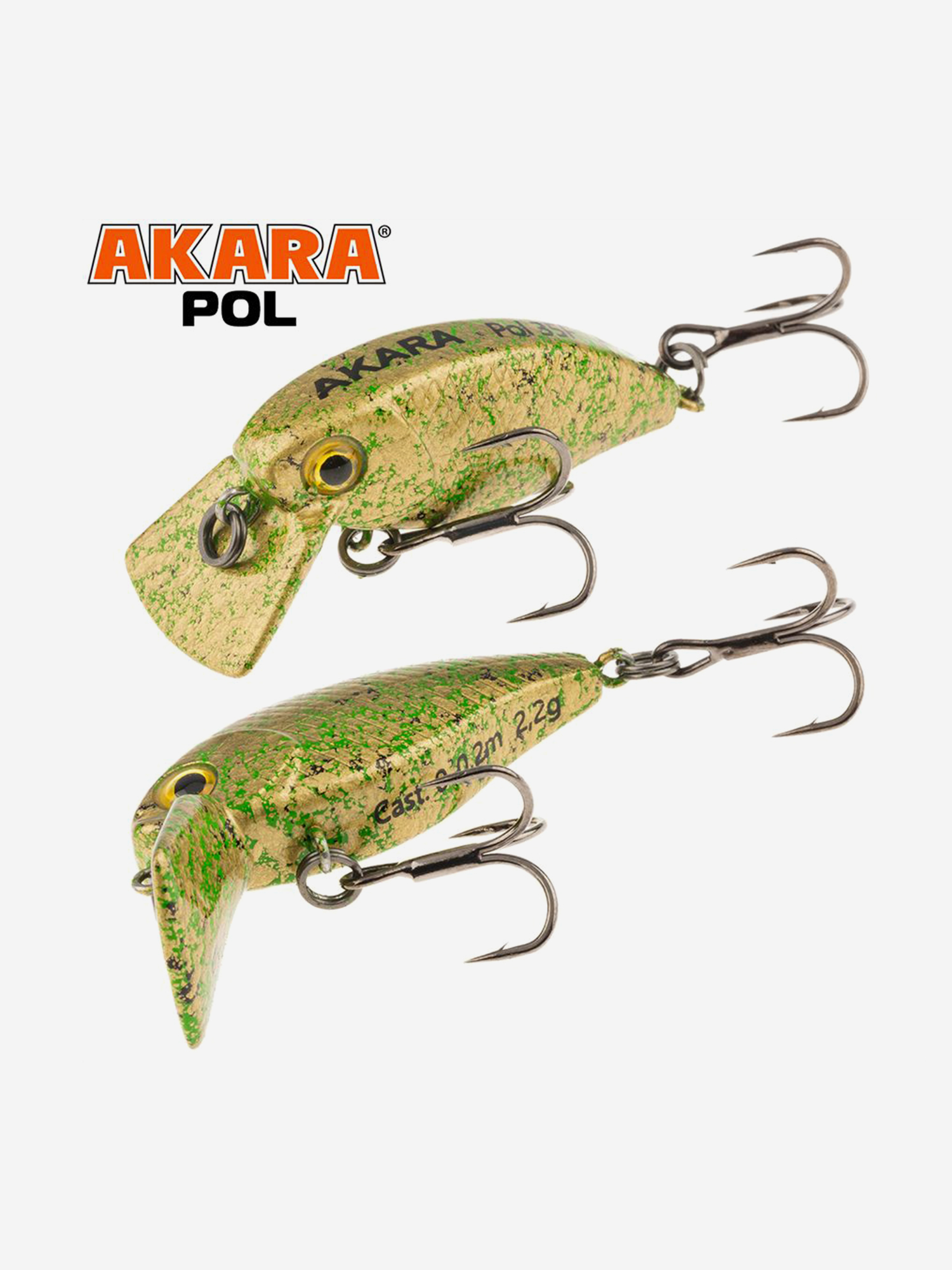 Изображение товара Воблер Akara Pol 35F кренк плавающий на голавля, язя, форель 2,2гр A-224