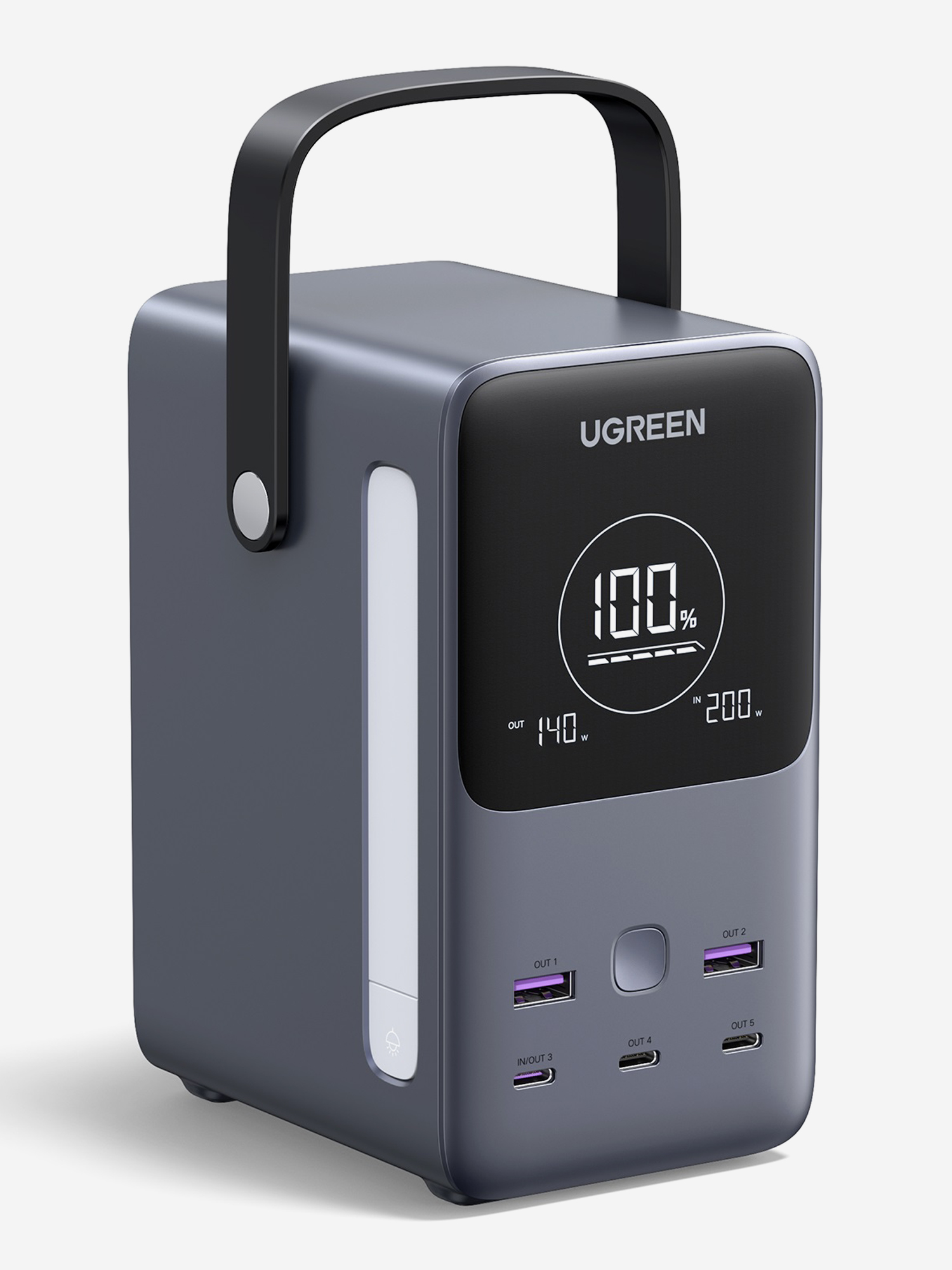 Изображение товара Внешний аккумулятор UGREEN PB770 48000 мАч с быстрой зарядкой и дисплеем