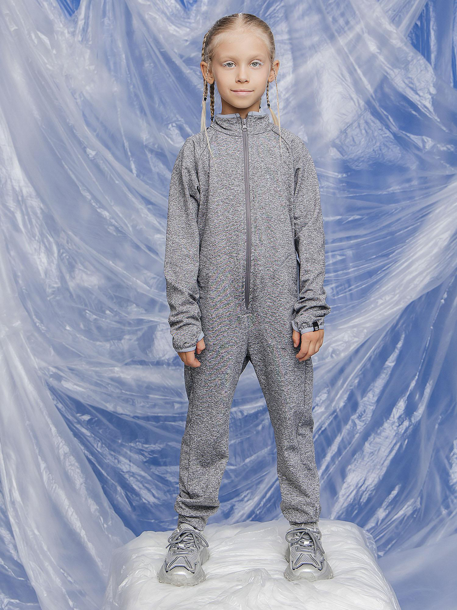 Изображение товара Флисовый комбинезон batik Макси серый, Серый