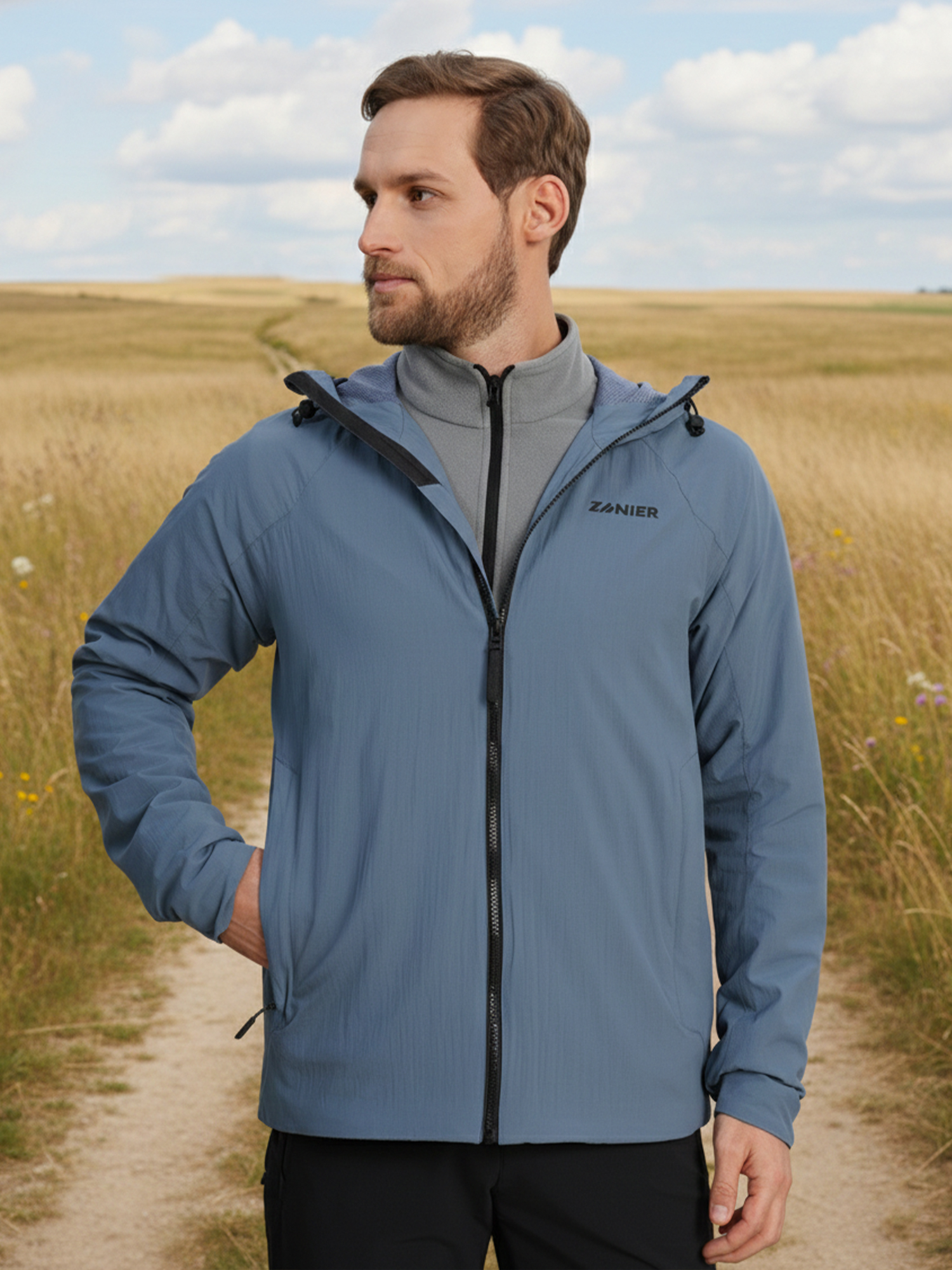 Изображение товара Мужская ветровка Zanier демисезонная ветрозащитная против ветра