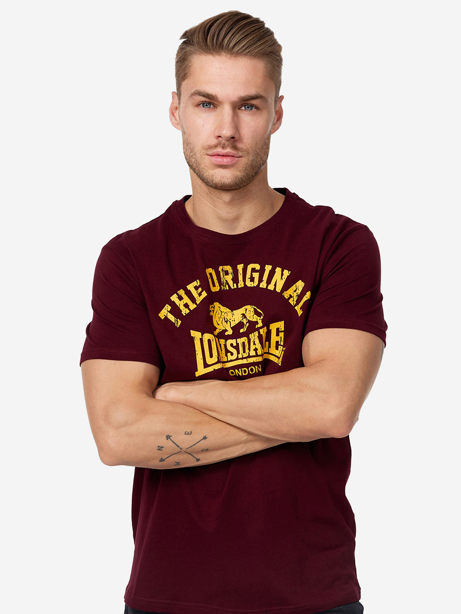 Футболка мужская LONSDALE ORIGINAL, Красный