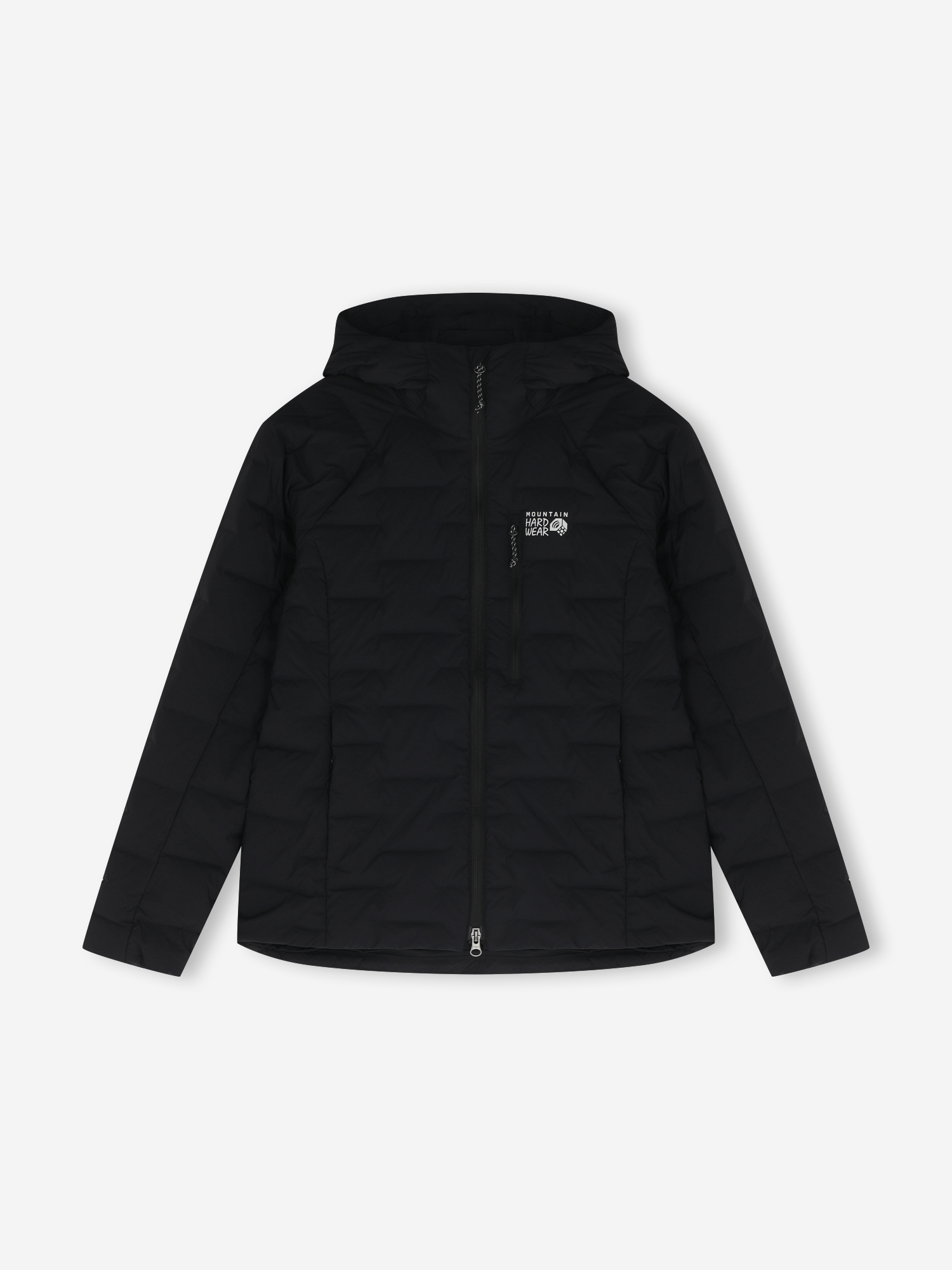 Изображение товара Ультралегкий пуховик женский Mountain Hardwear Stretchdown Hooded Jacket, Черный Изображение товара Ультралегкий пуховик женский Mountain Hardwear Stretchdown Hooded Jacket, Черный