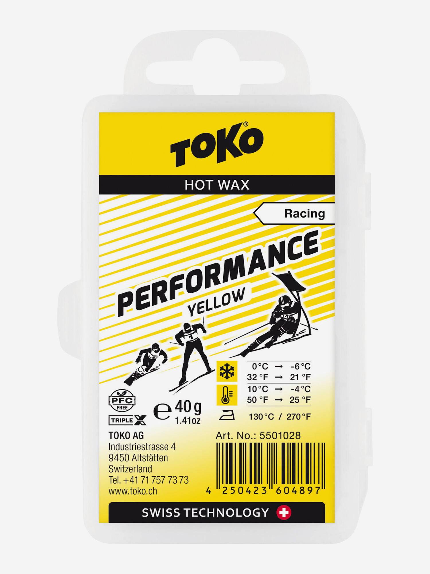 

Мазь скольжения TOKO Performance 40 gr, Желтый