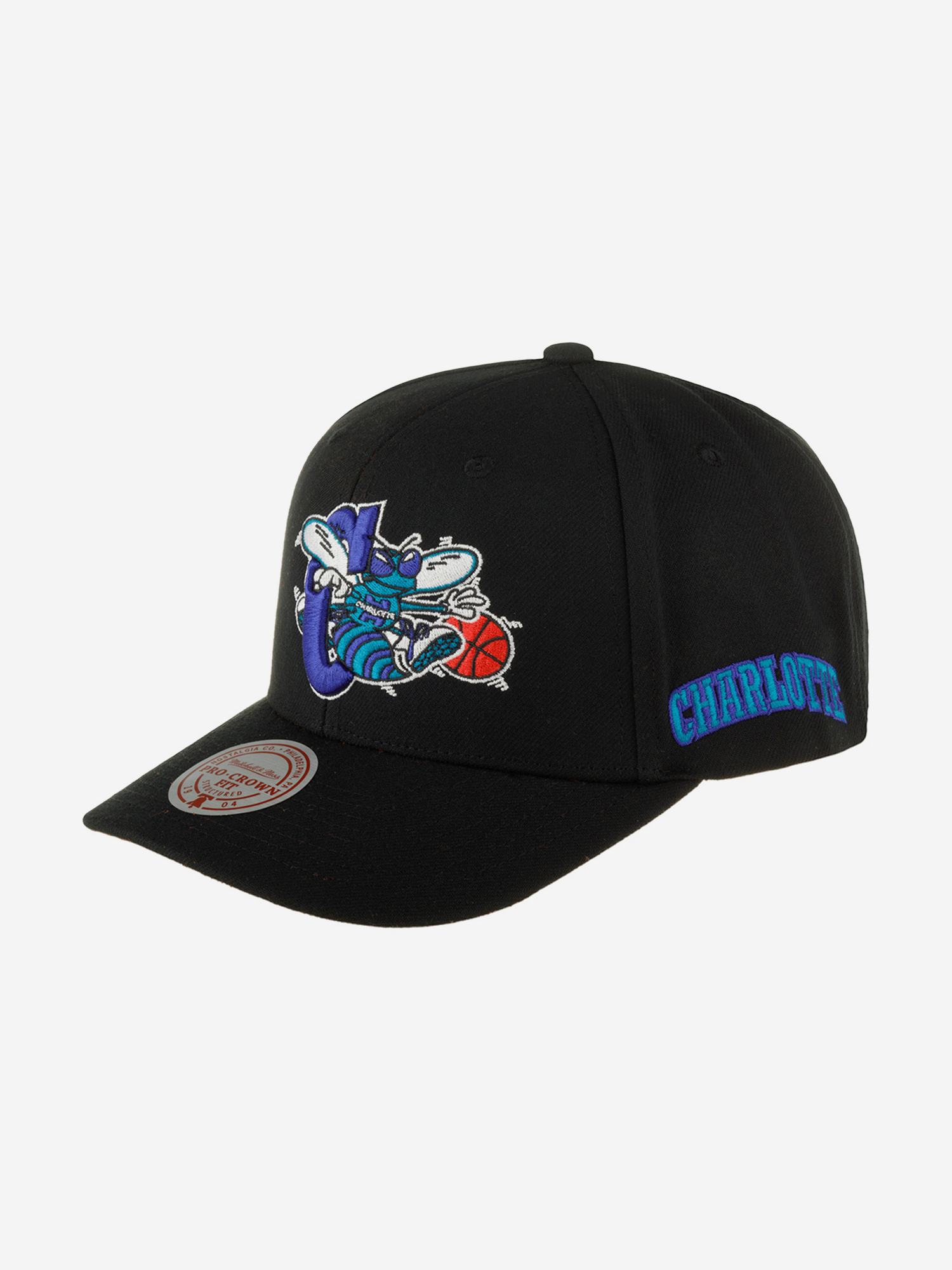 

Бейсболка MITCHELL NESS HHSS6278-CHOYYPPPBLCK Charlotte Hornets NBA (черный), Черный