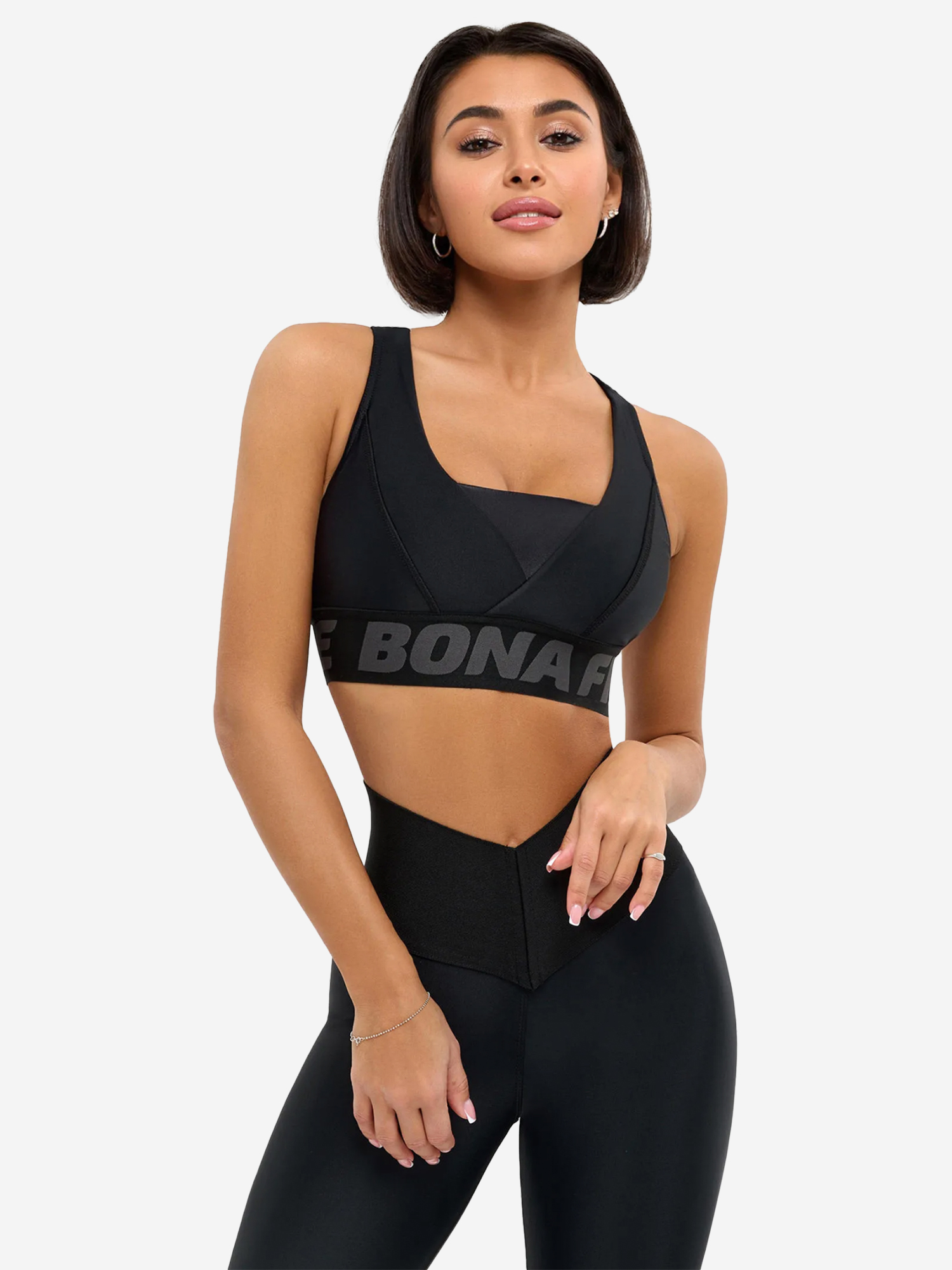 Изображение товара Спортивный женский топ Bona Fide Bermud Black для йоги фитнеса и бега