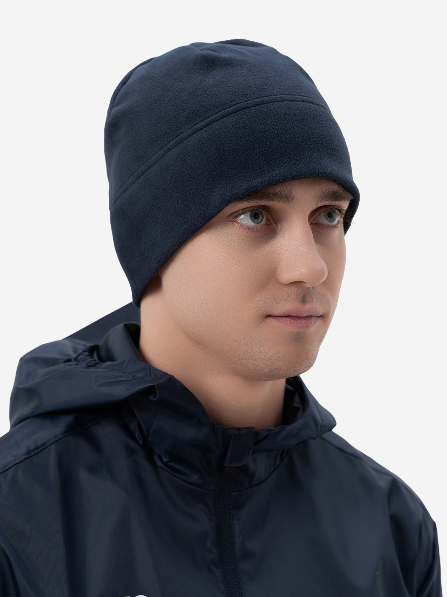 Изображение товара Флисовая шапка морской синий универсальная для спорта и путешествий