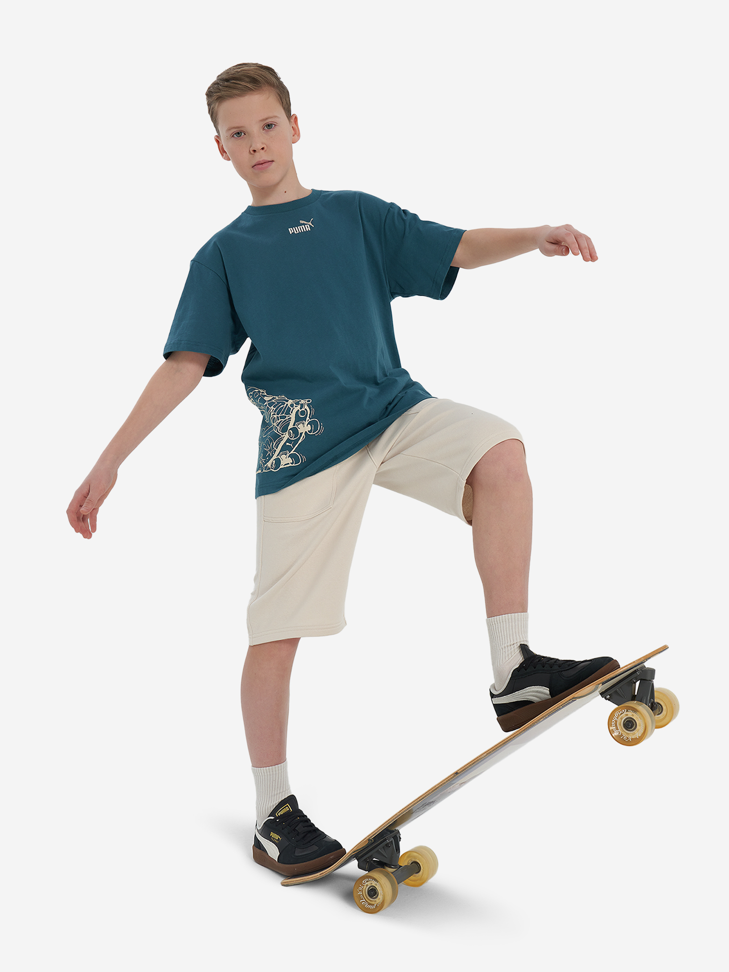 Футболка для мальчиков PUMA Mid90 S, Синий 4