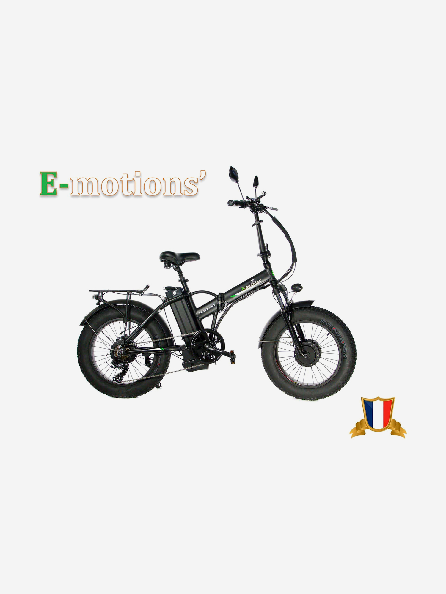 Изображение товара Электровелосипед E-motions FAT 20 Double2 40 км/ч 70 км пробег складной