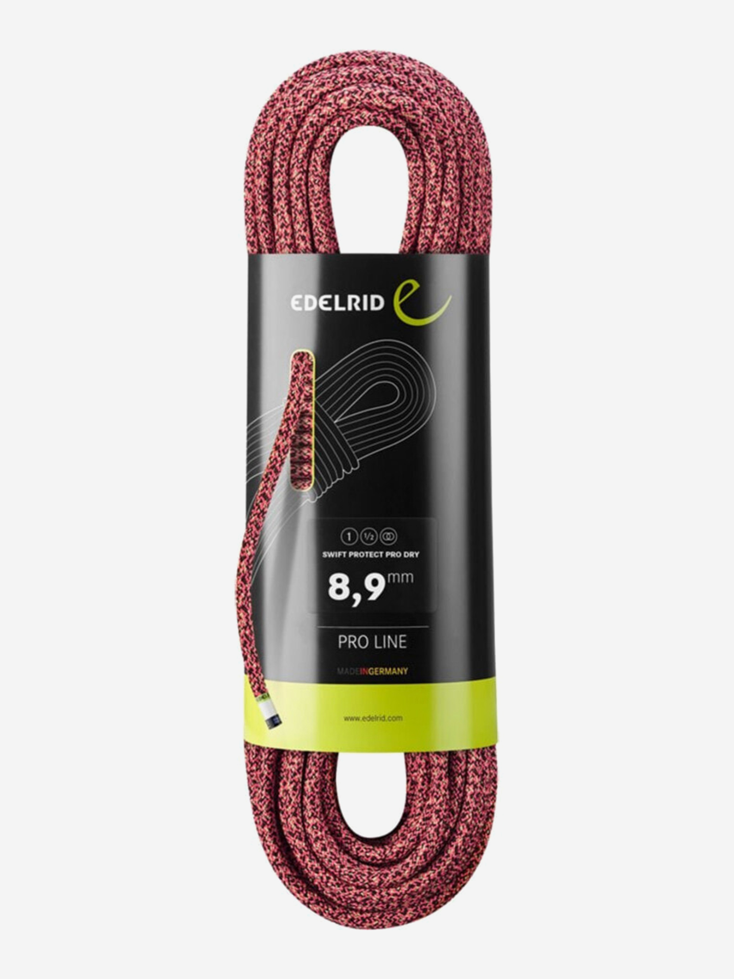 Изображение товара Веревка EDELRID Swift Protect Pro Dry 8,9 мм 30 м для альпинизма и скалолазания