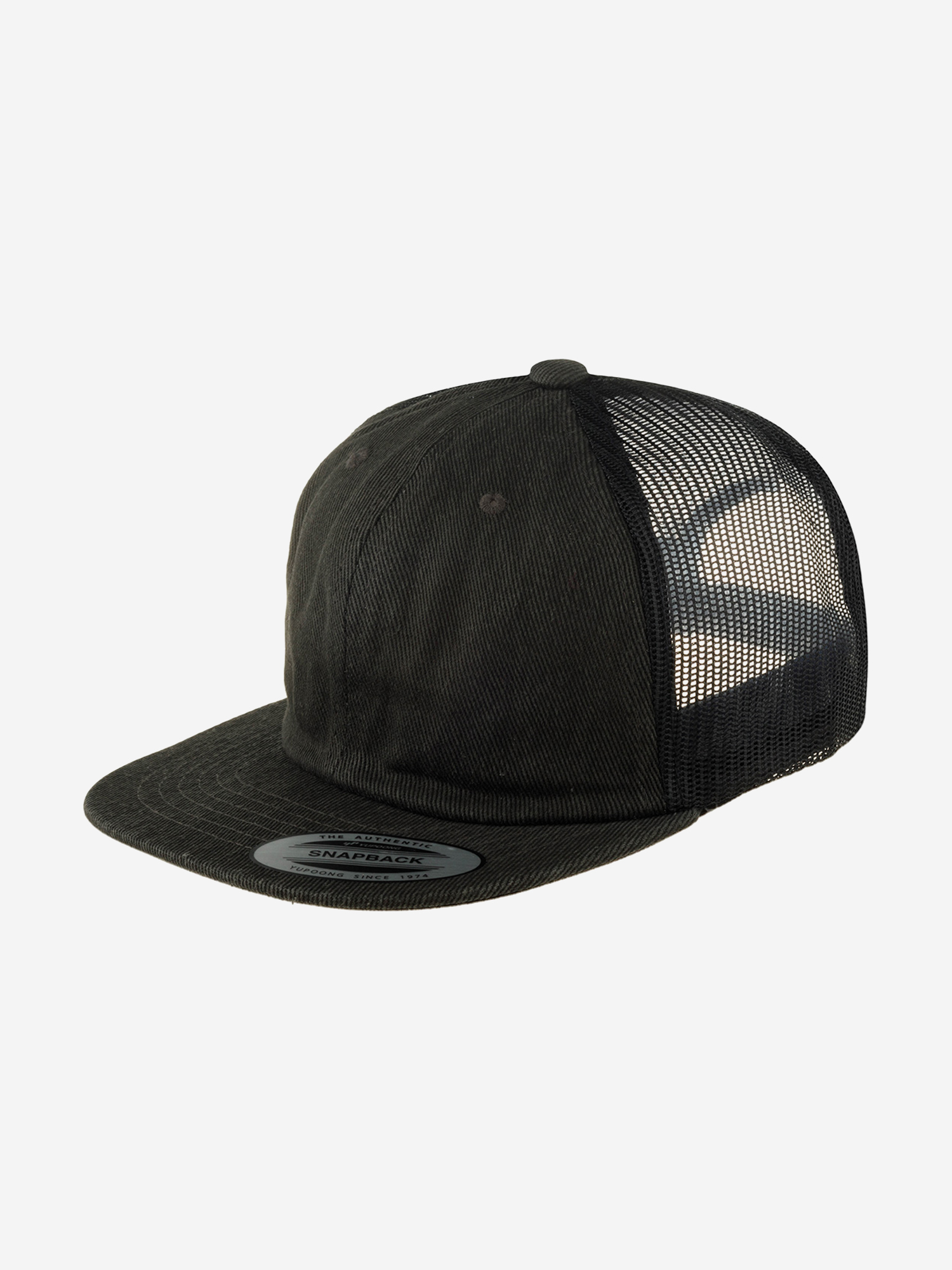 Изображение товара Бейсболка FLEXFIT 6006DT с сеткой черная для спорта и повседневной носки