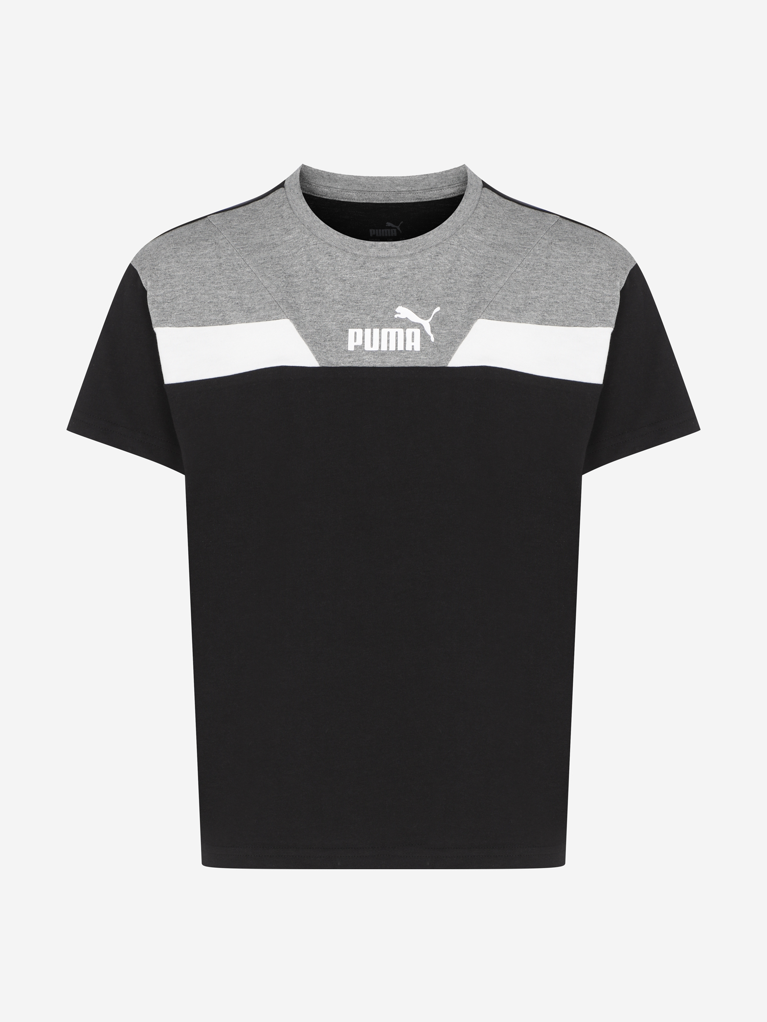 фото Футболка для мальчиков puma power colorblock, черный