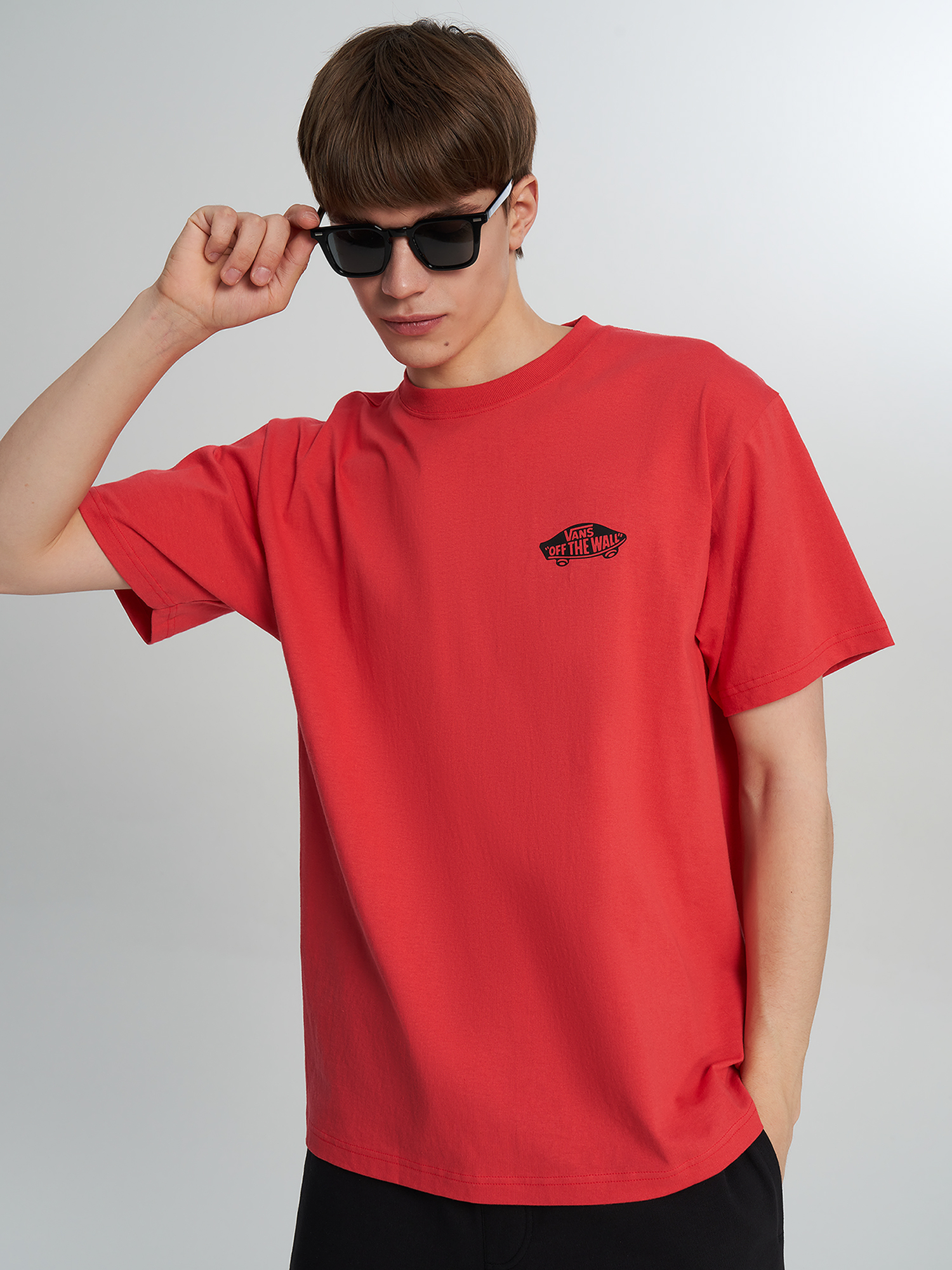 Изображение товара Мужская футболка Vans Double Standard SS с круглым вырезом и принтом