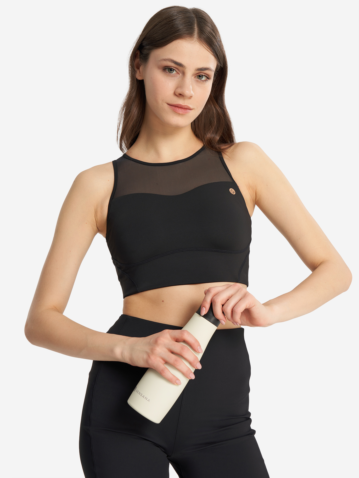 Топ бра спортивный Sensana, черный, арт. 140004s7w-99