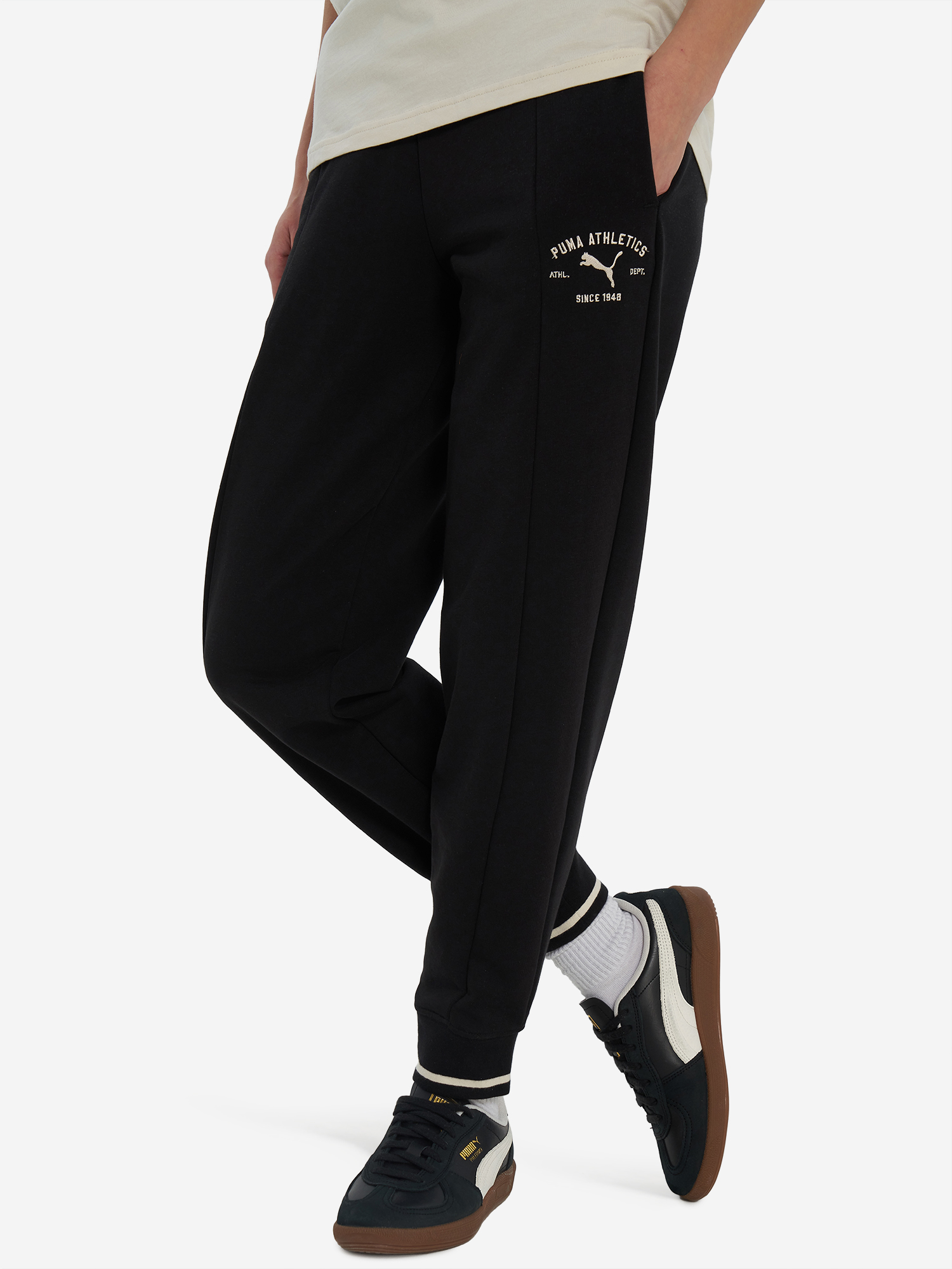 Женские брюки Puma Джоггеры, черный, арт. 34273